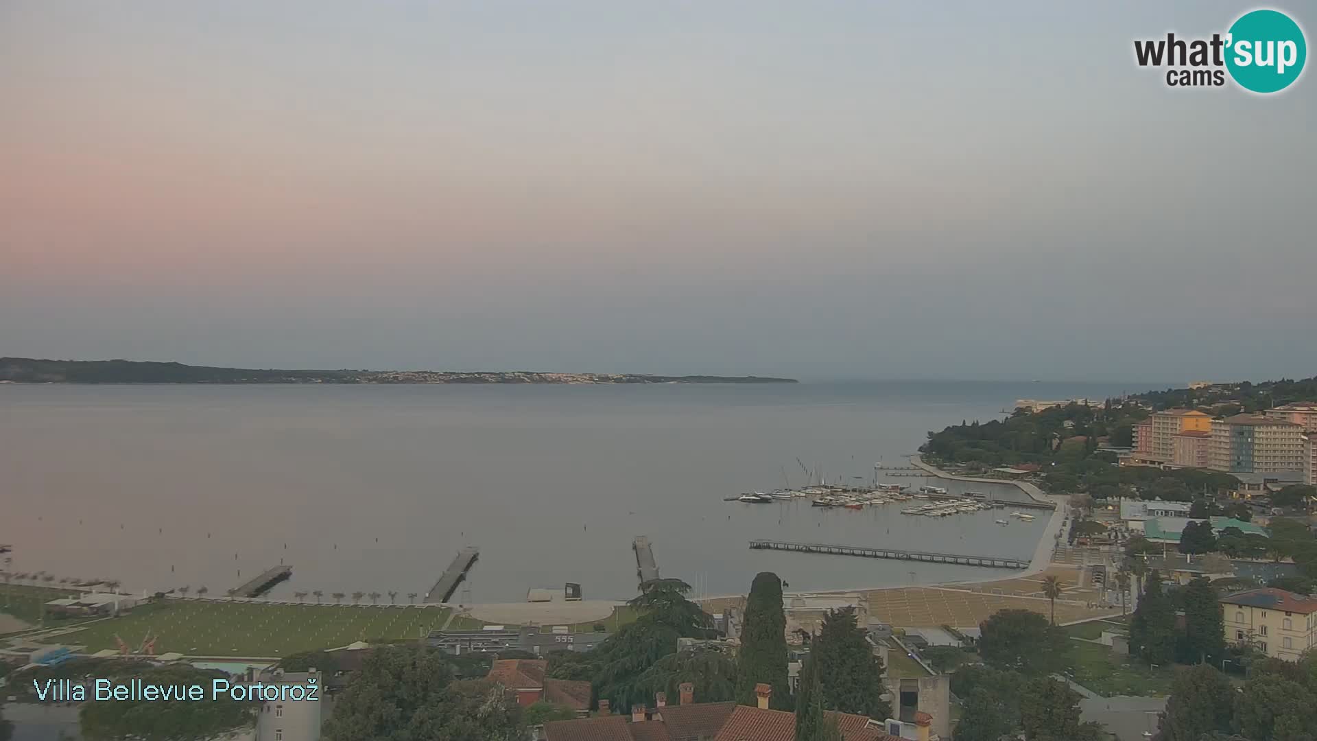 Portorož web kamera – pogled sa Villa Bellevue