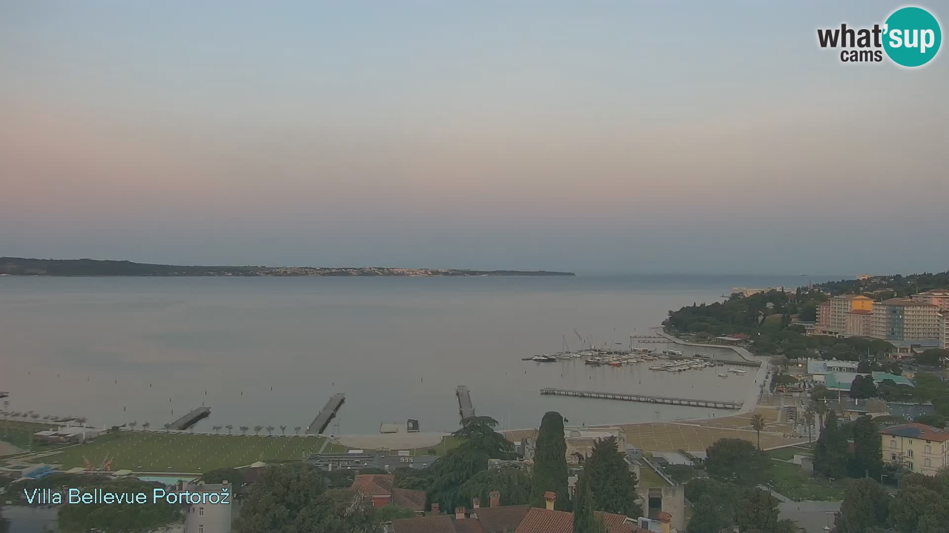 Portorož web kamera – pogled sa Villa Bellevue