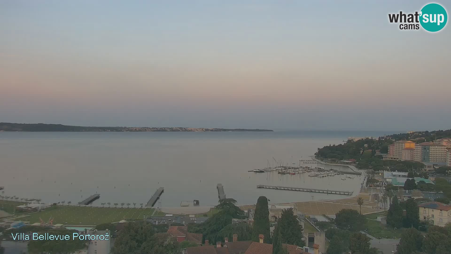 Portorož camera en vivo – Panorama Villa Bellevue