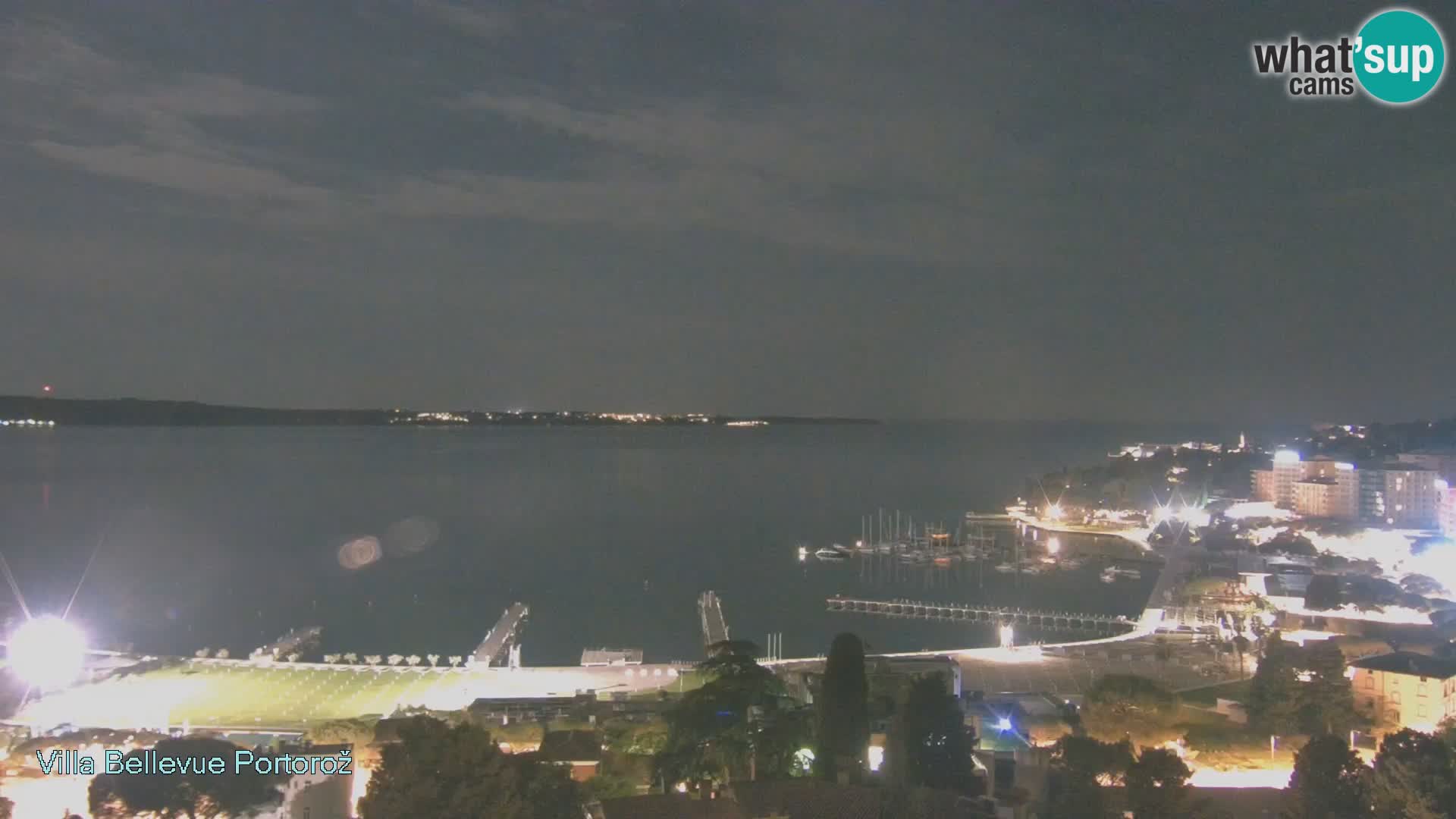 Portorož web kamera – pogled sa Villa Bellevue