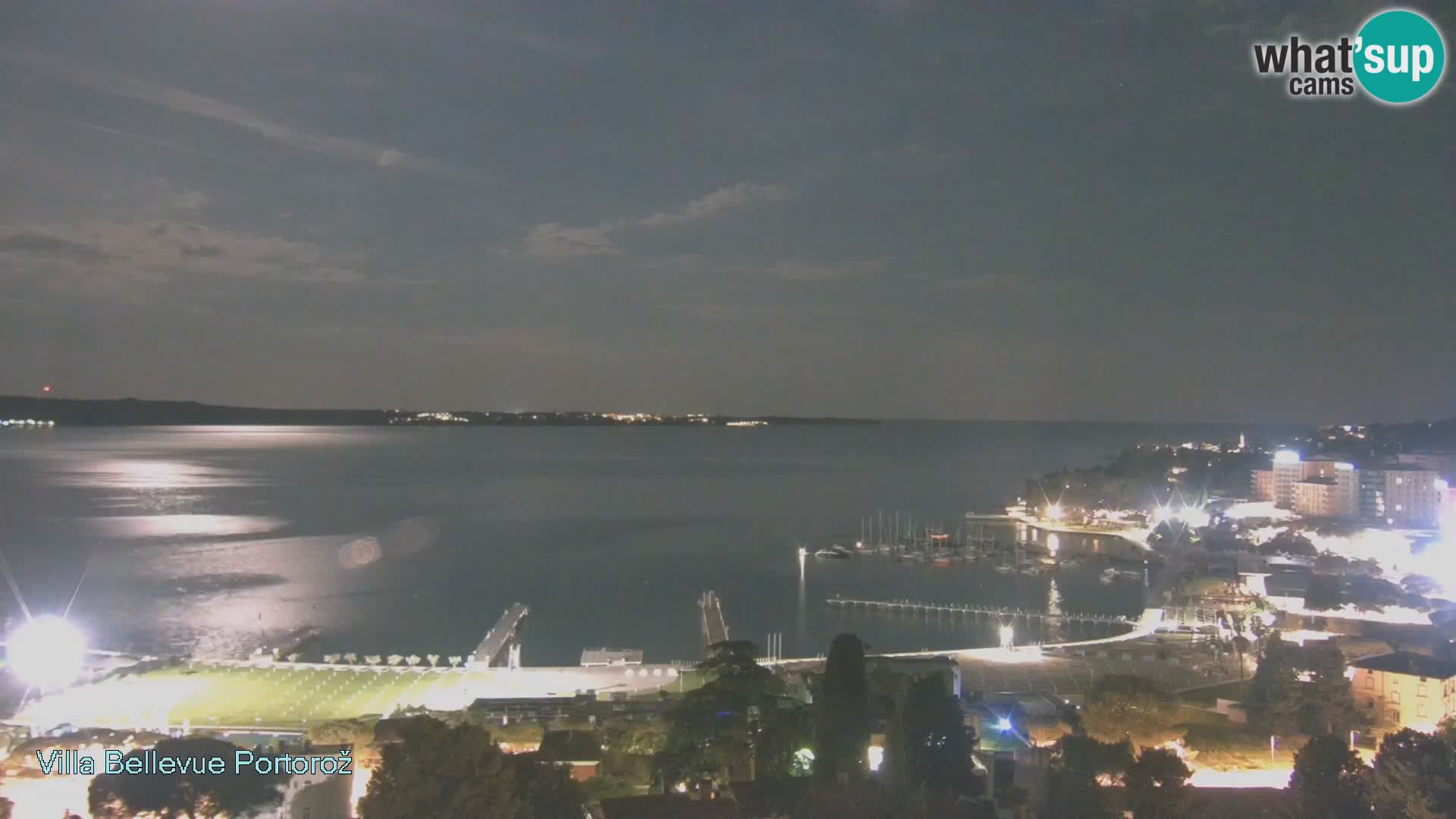 Live webcam Portorož – Panorama dalla Villa Bellevue