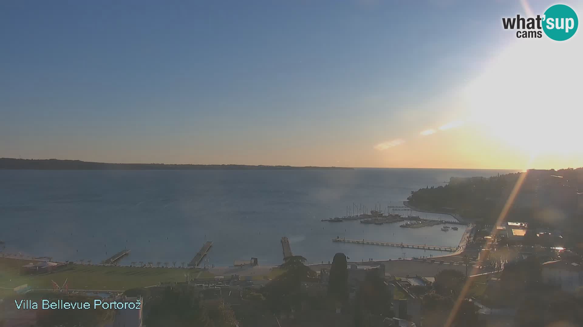 Portorož web kamera – pogled sa Villa Bellevue