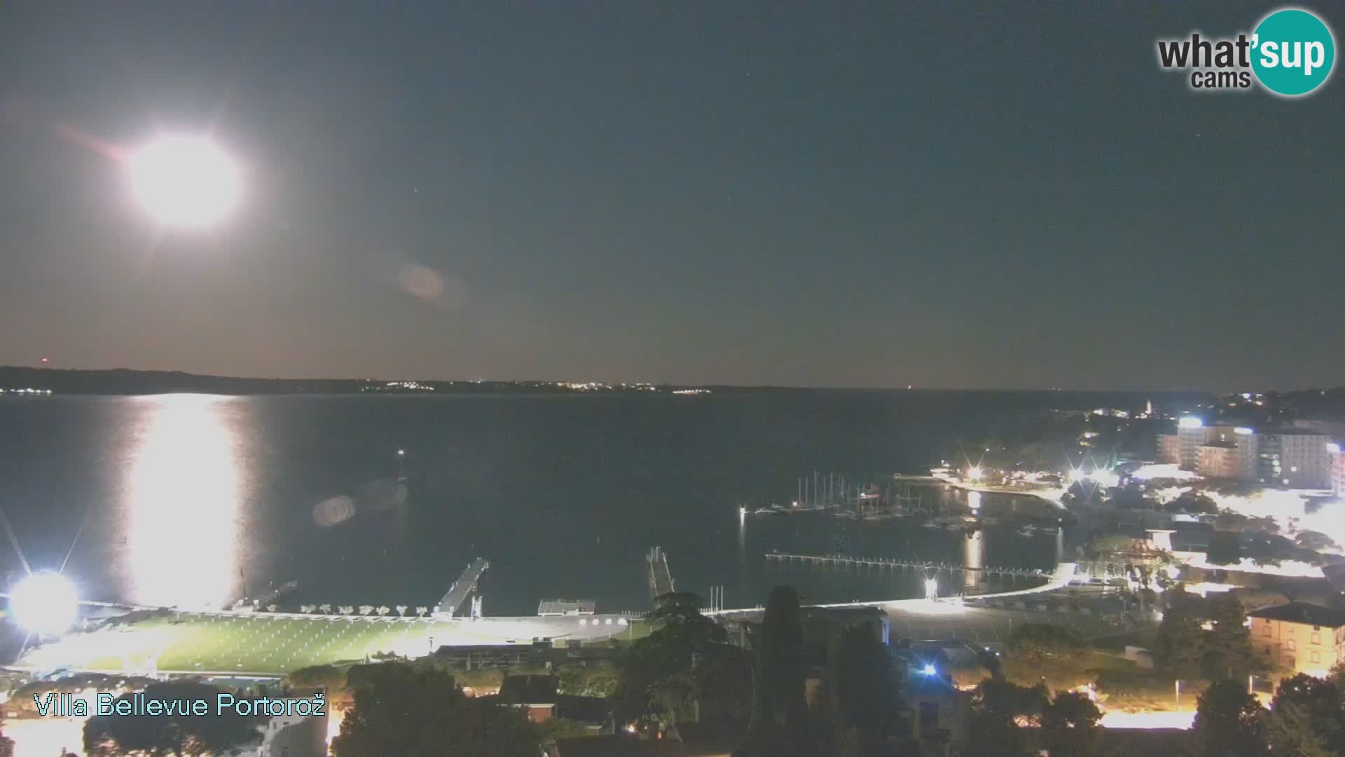 Portorož camera en vivo – Panorama Villa Bellevue