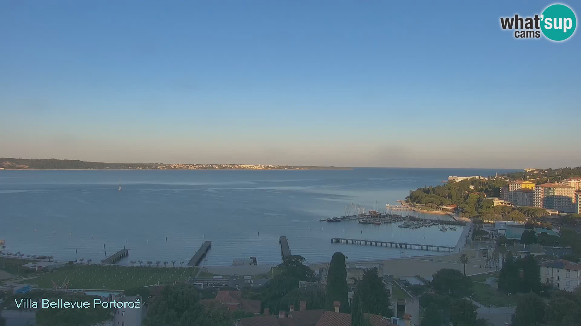 Portorož camera en vivo – Panorama Villa Bellevue