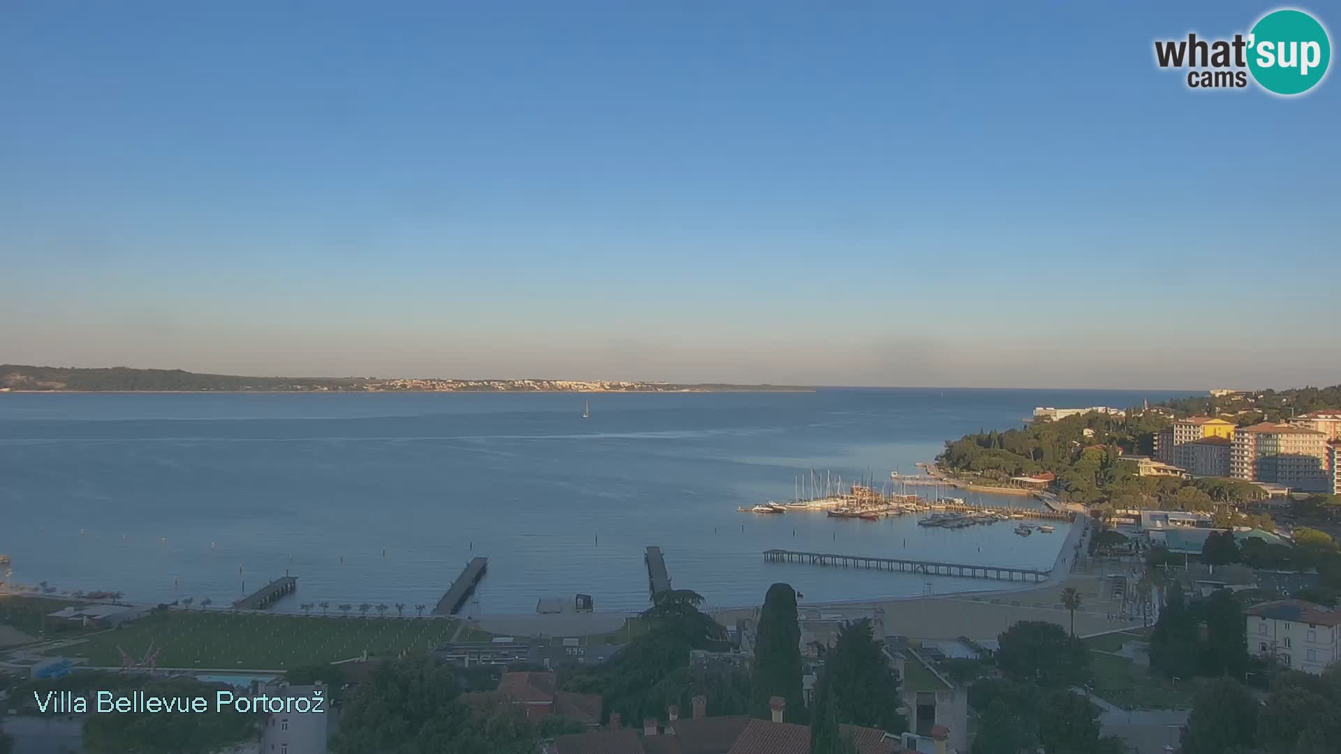 Portorož web kamera – pogled sa Villa Bellevue