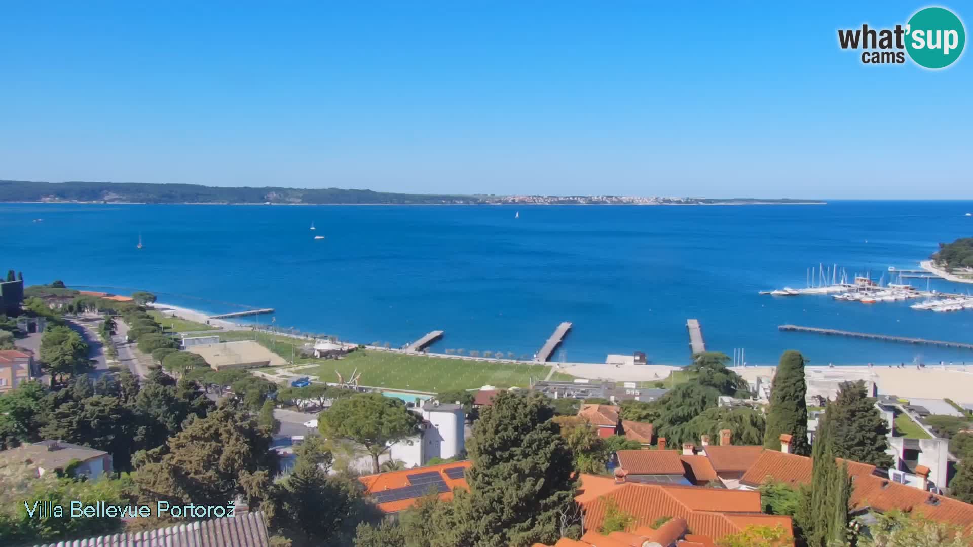 Portorož camera en vivo – Panorama Villa Bellevue