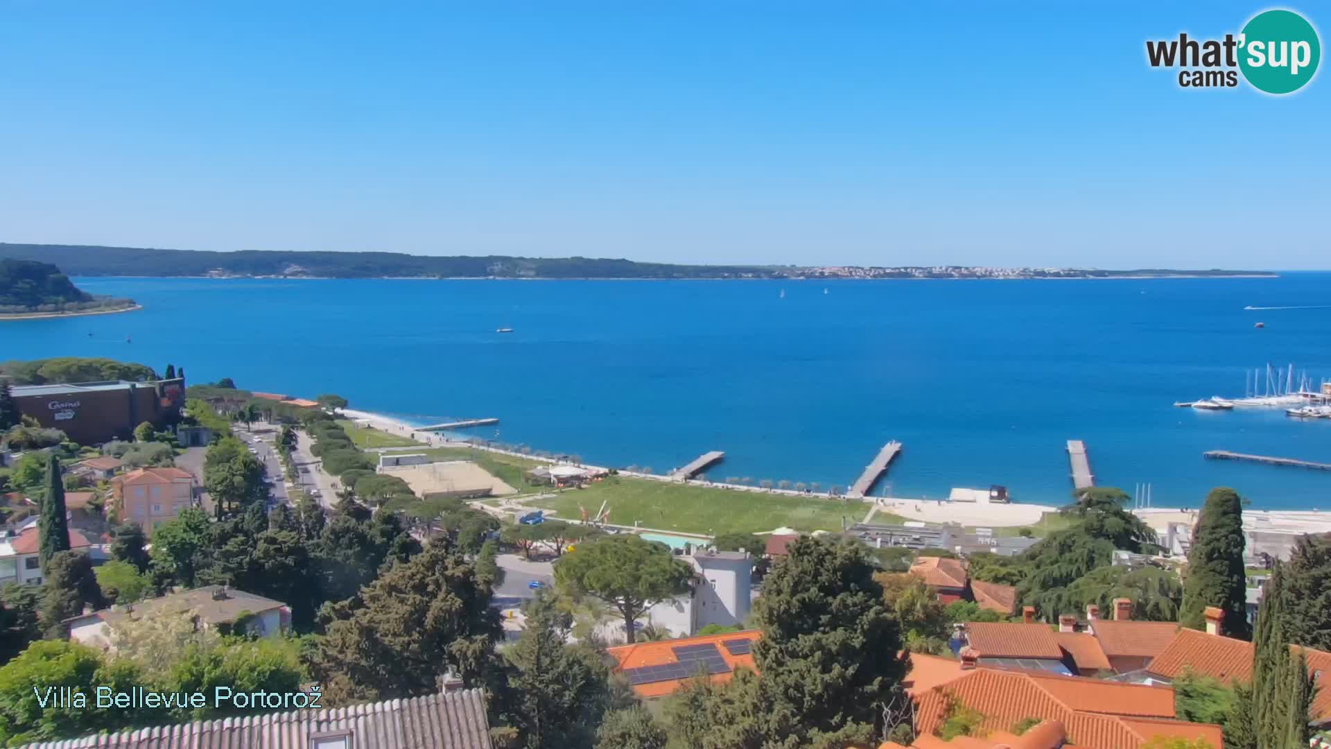Portorož web kamera – pogled sa Villa Bellevue