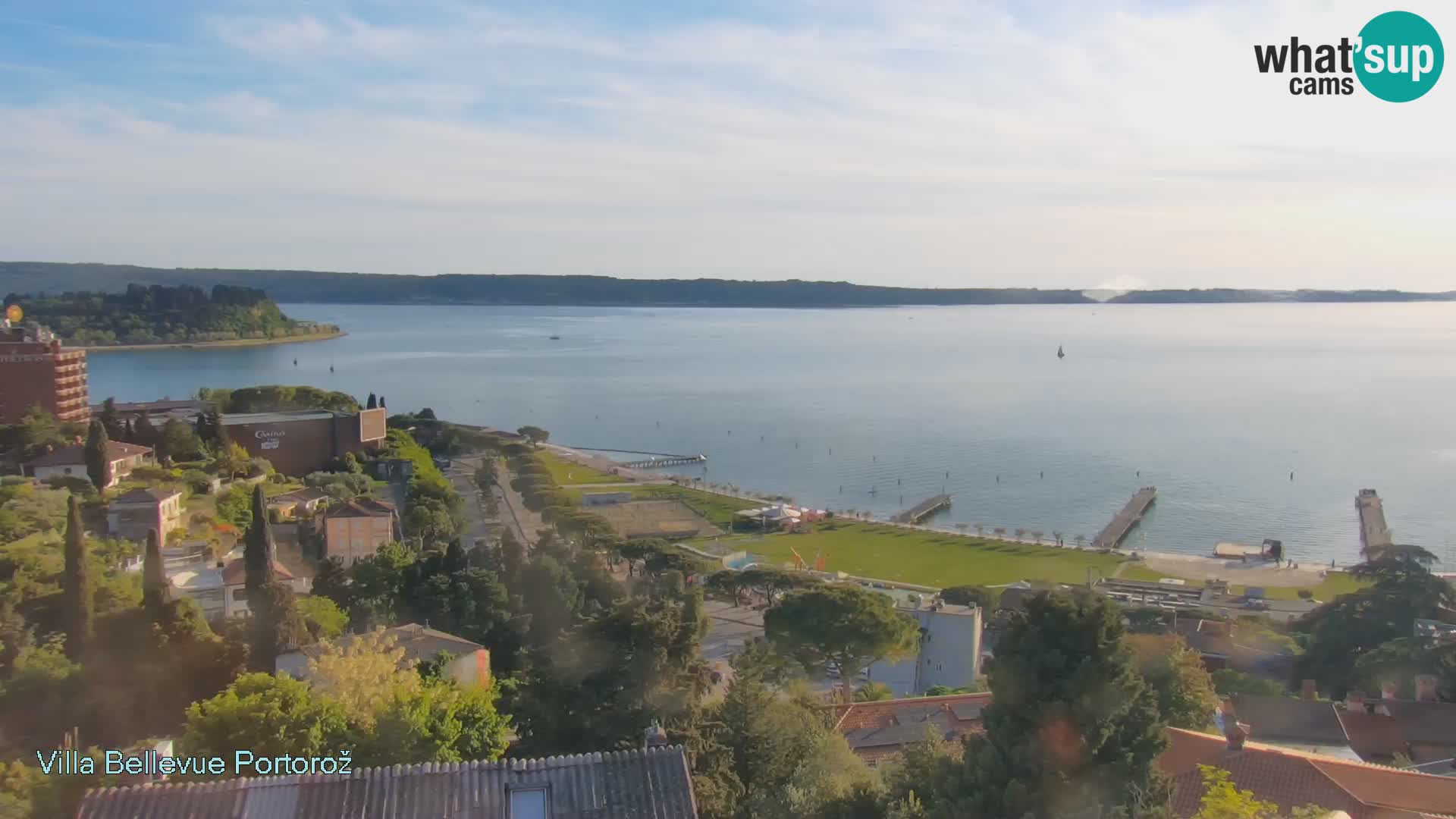 Portorož web kamera – pogled sa Villa Bellevue
