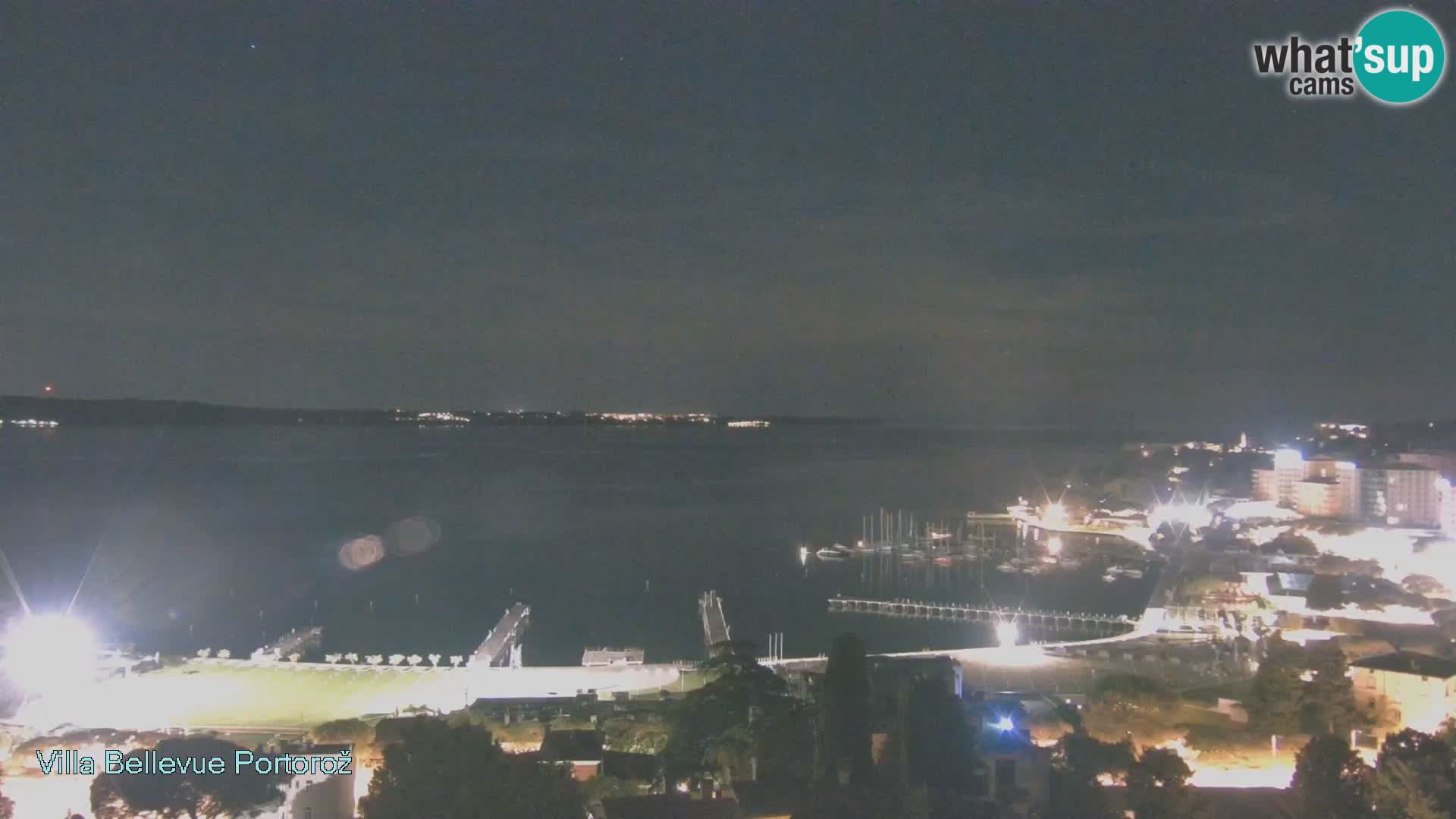 Portorož web kamera – pogled sa Villa Bellevue