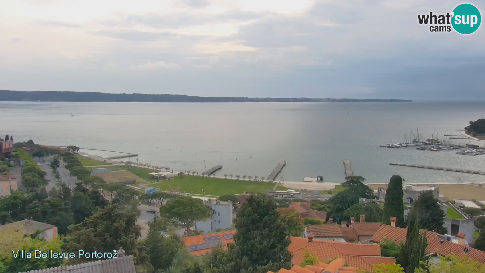 Portorož camera en vivo – Panorama Villa Bellevue