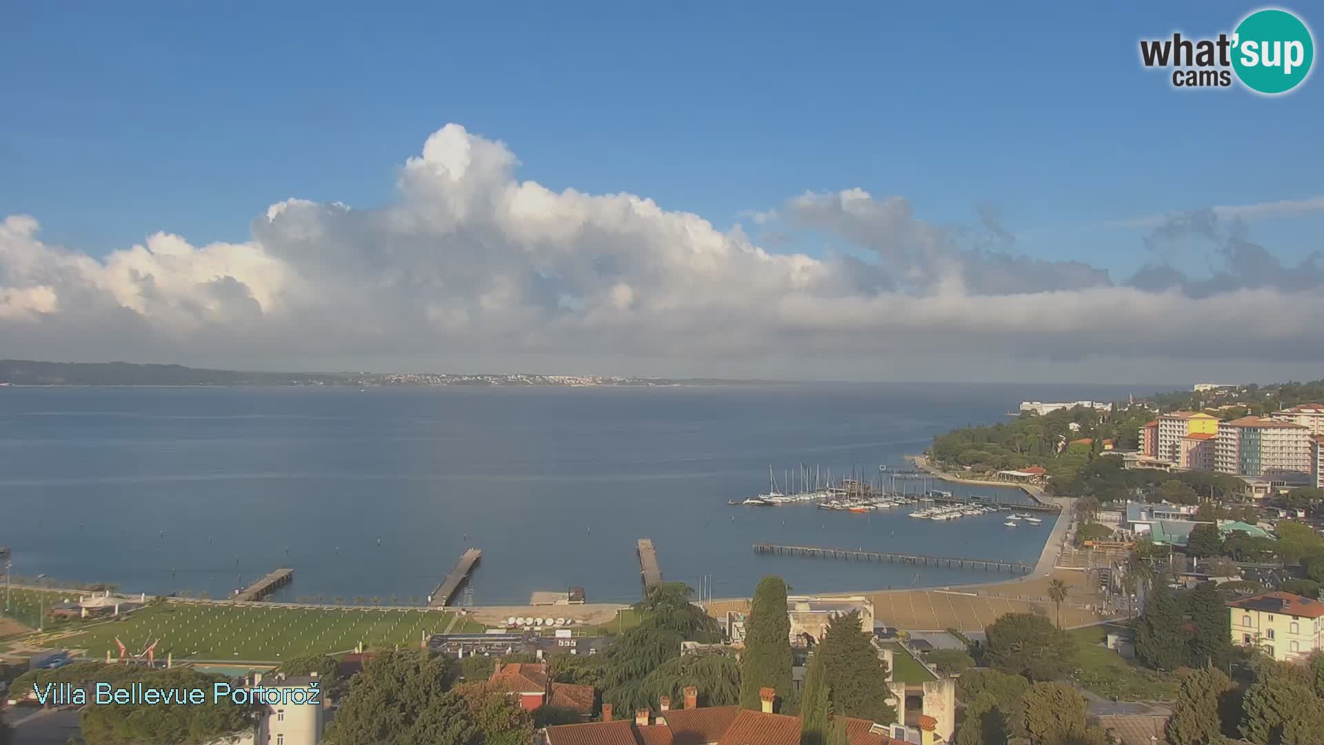 Portorož camera en vivo – Panorama Villa Bellevue
