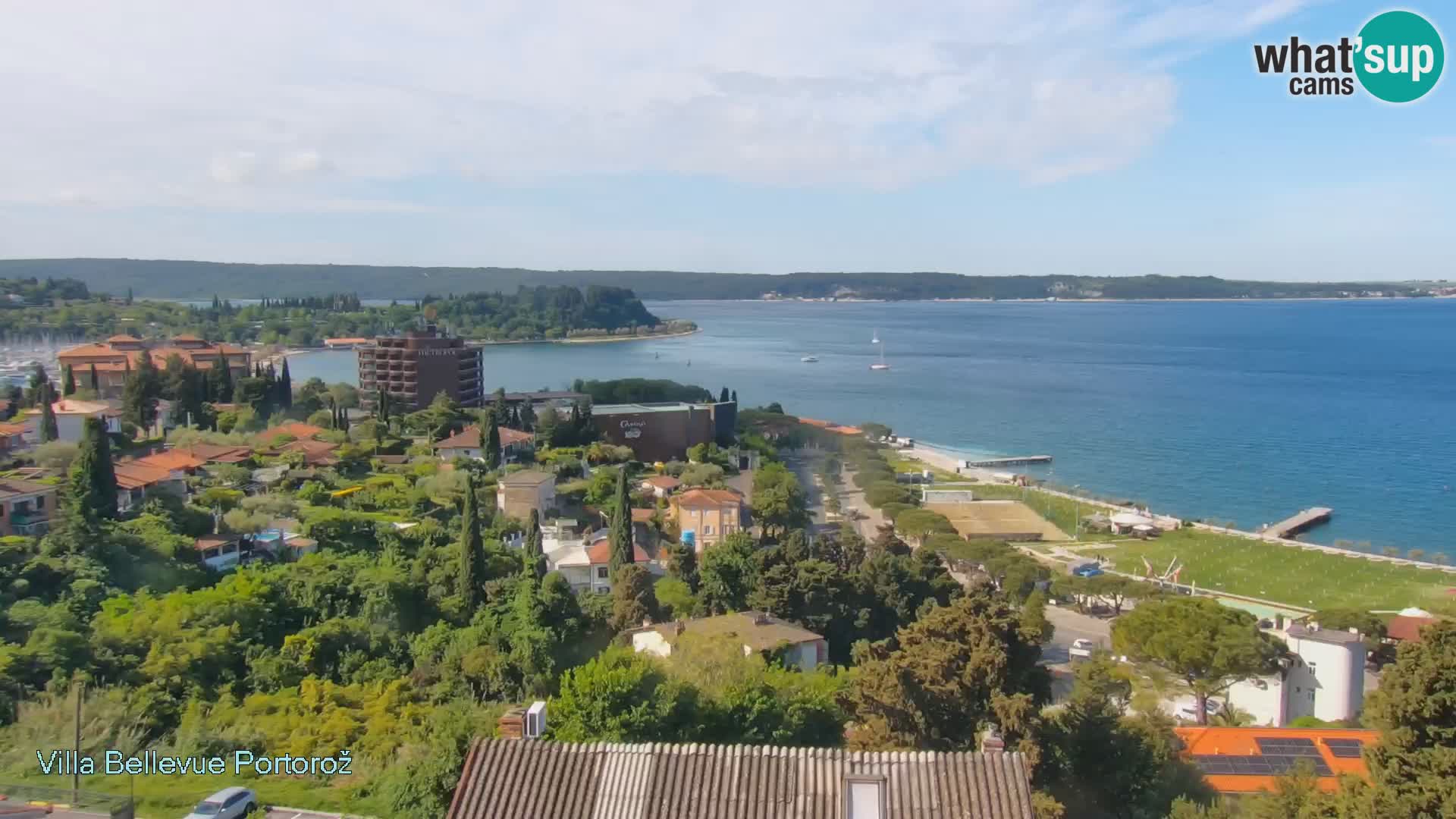 Portorož camera en vivo – Panorama Villa Bellevue