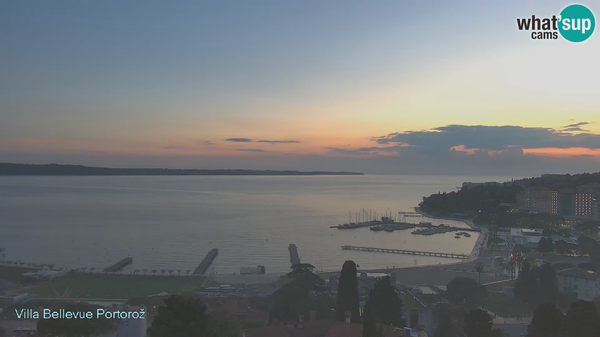 Portorož camera en vivo – Panorama Villa Bellevue