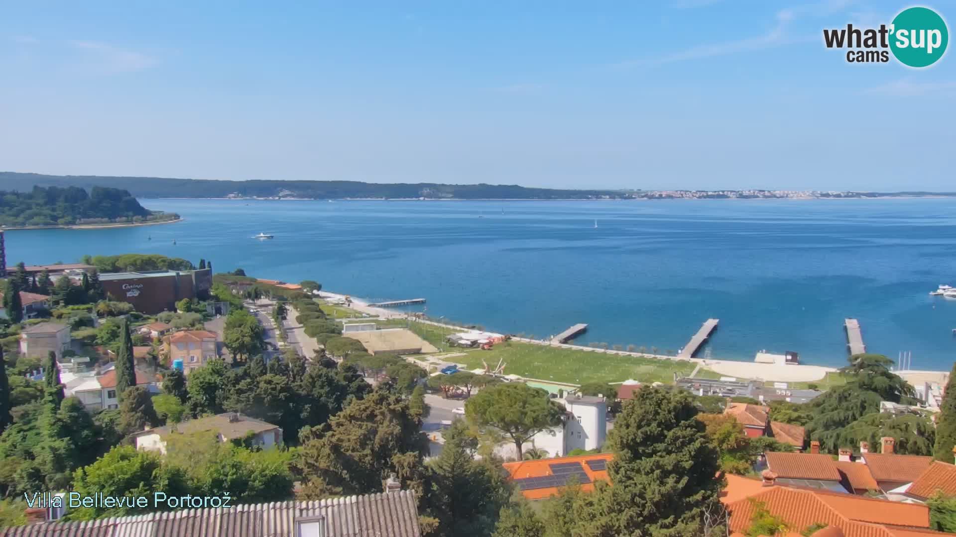 Portorož web kamera – pogled sa Villa Bellevue