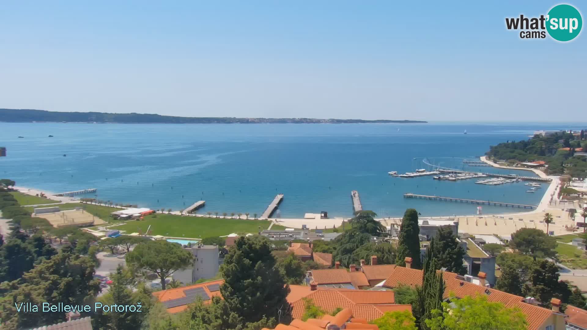 Portorož camera en vivo – Panorama Villa Bellevue