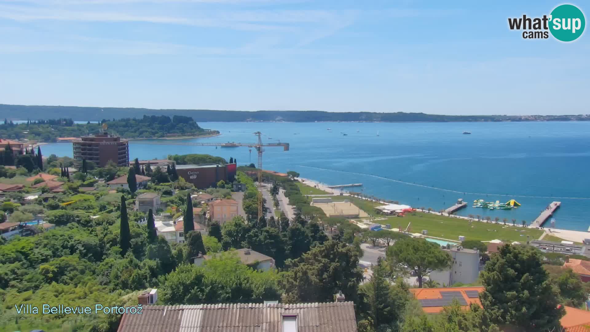 Portorož web kamera – pogled sa Villa Bellevue