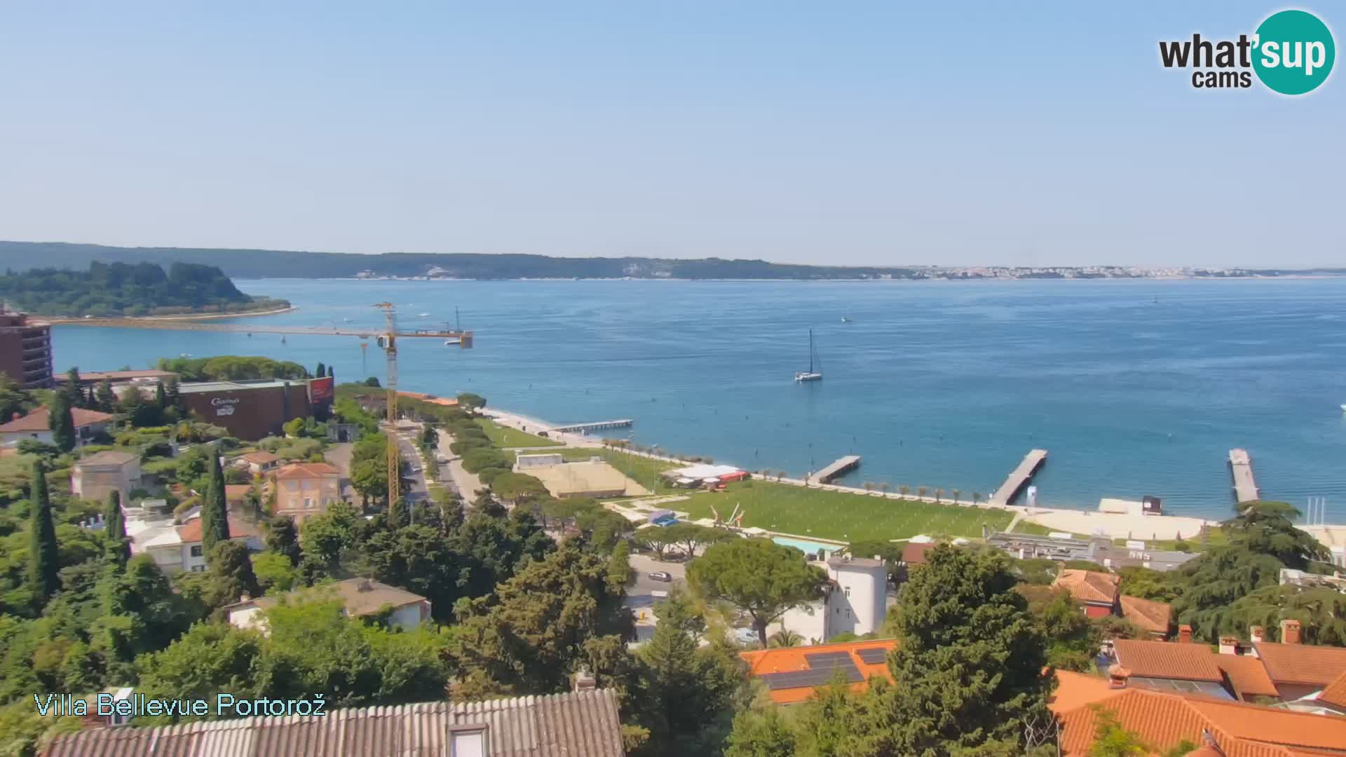 Portorož web kamera – pogled sa Villa Bellevue