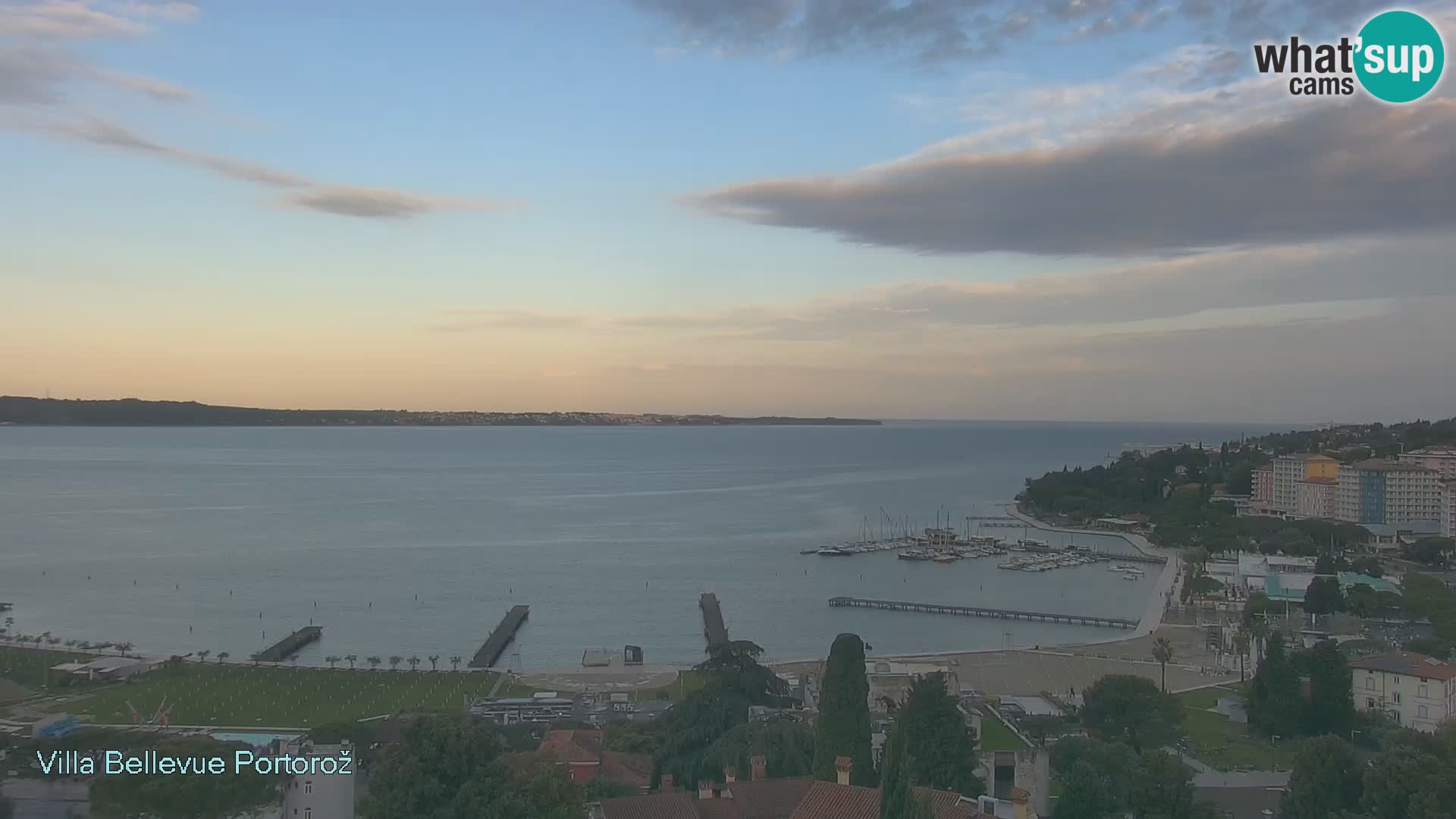 Portorož camera en vivo – Panorama Villa Bellevue