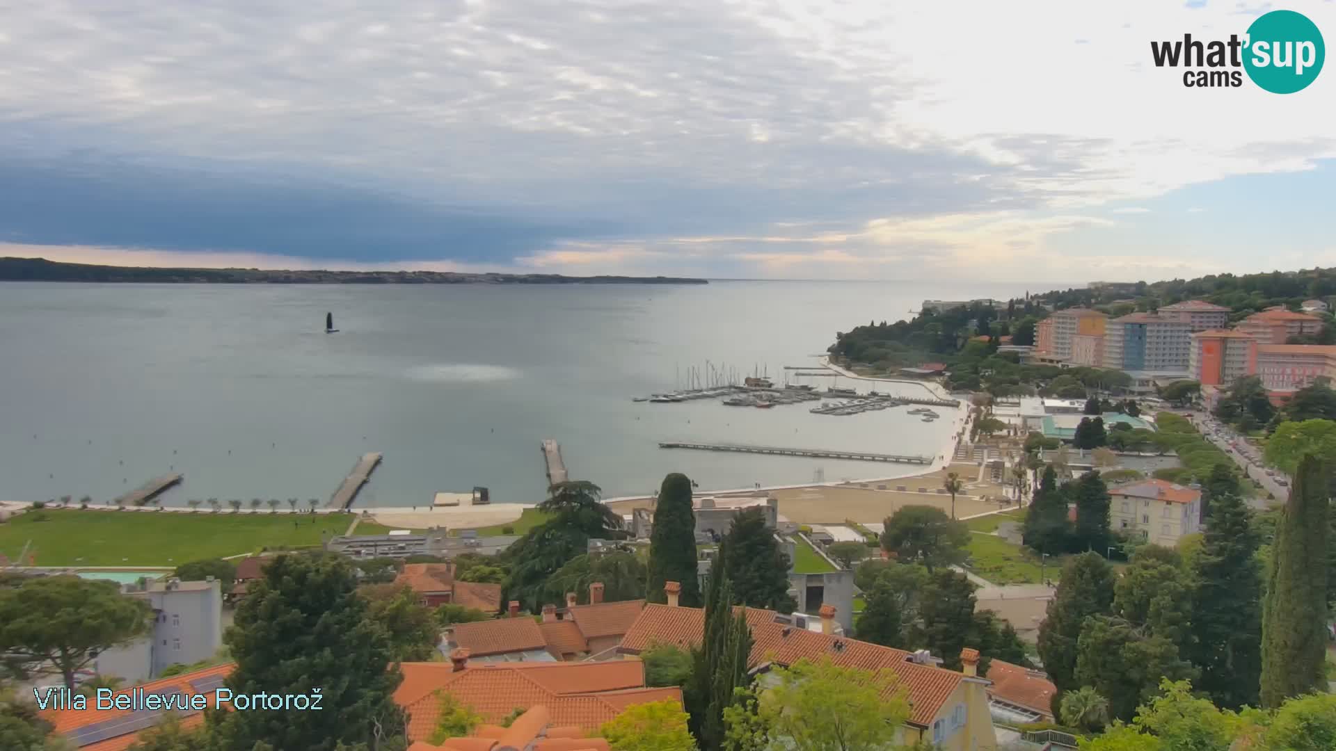 Portorož camera en vivo – Panorama Villa Bellevue