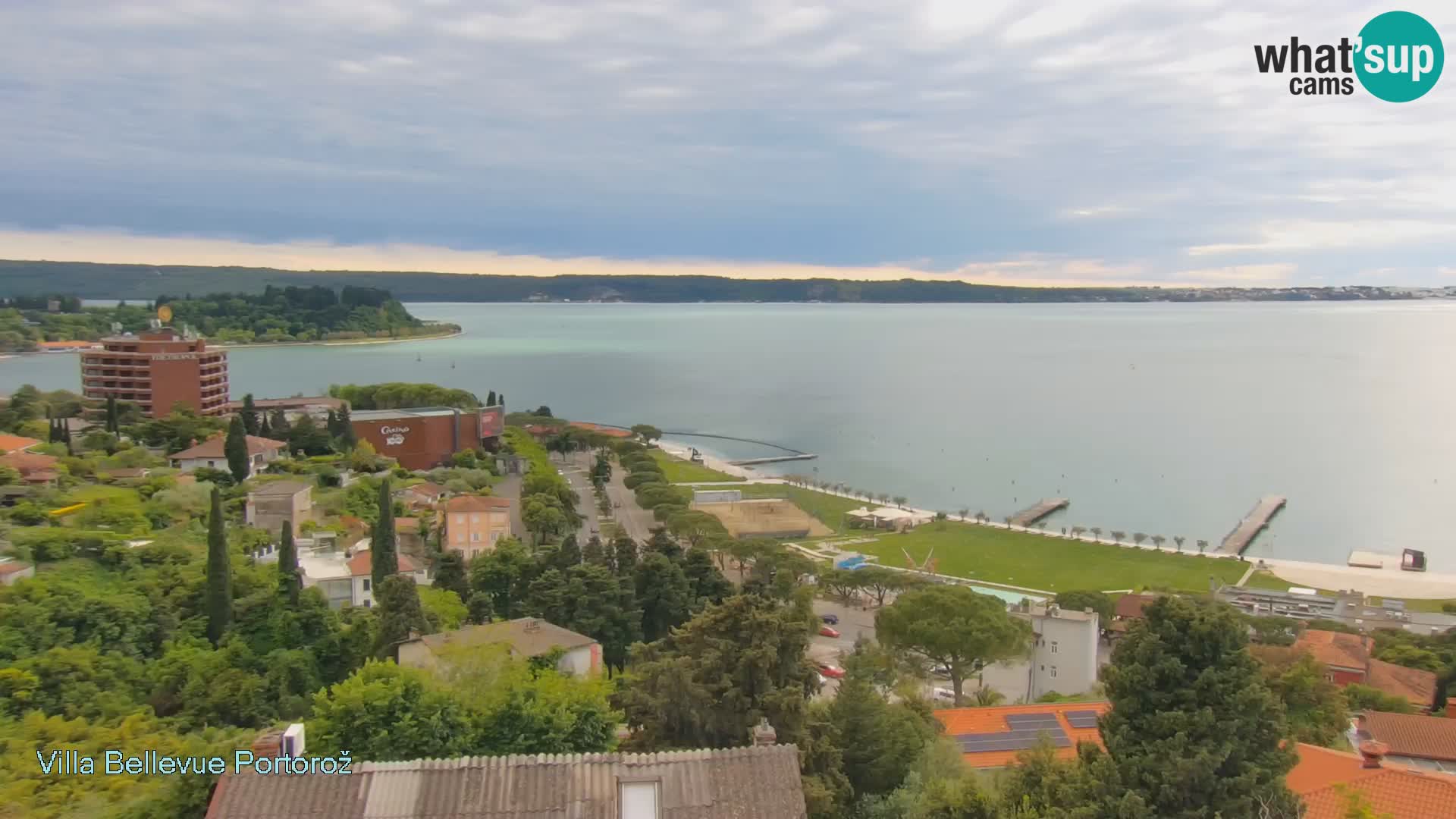 Portorož camera en vivo – Panorama Villa Bellevue