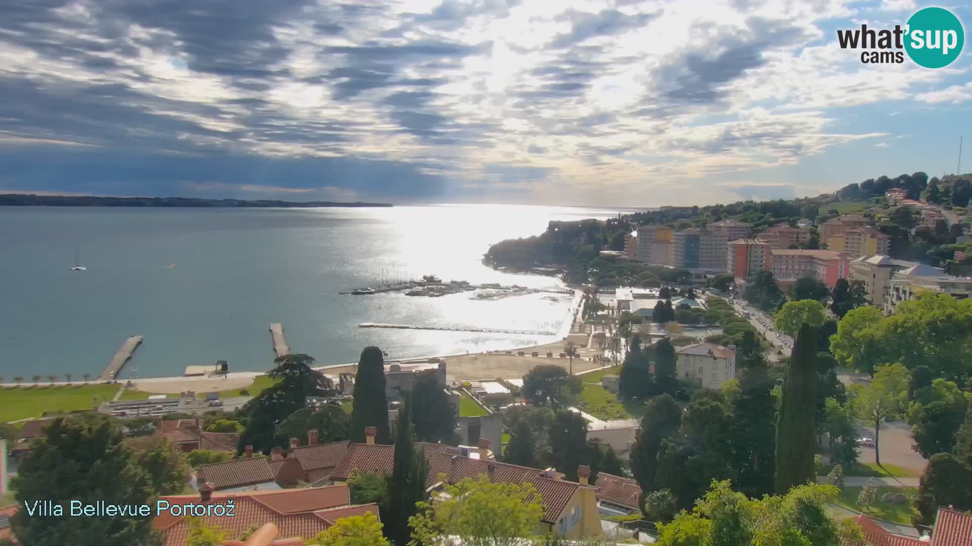 Panorama webcam Portorož – view from Villa Bellevue