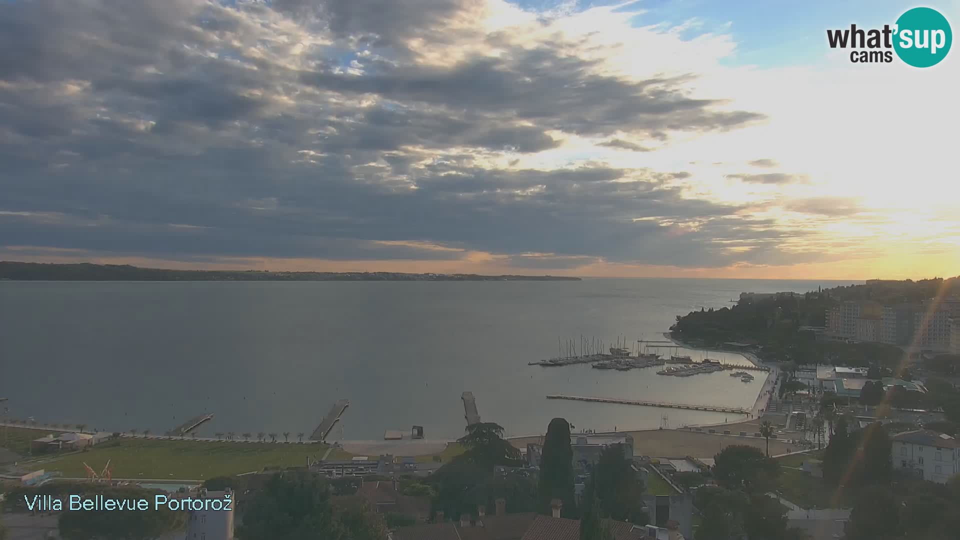 Portorož web kamera – pogled sa Villa Bellevue