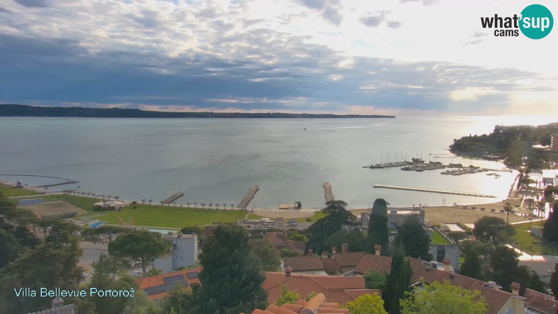 Portorož web kamera – pogled sa Villa Bellevue