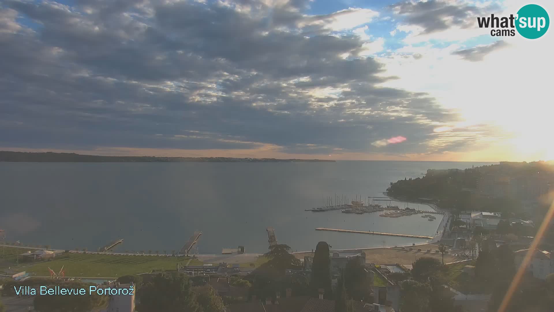 Portorož web kamera – pogled sa Villa Bellevue