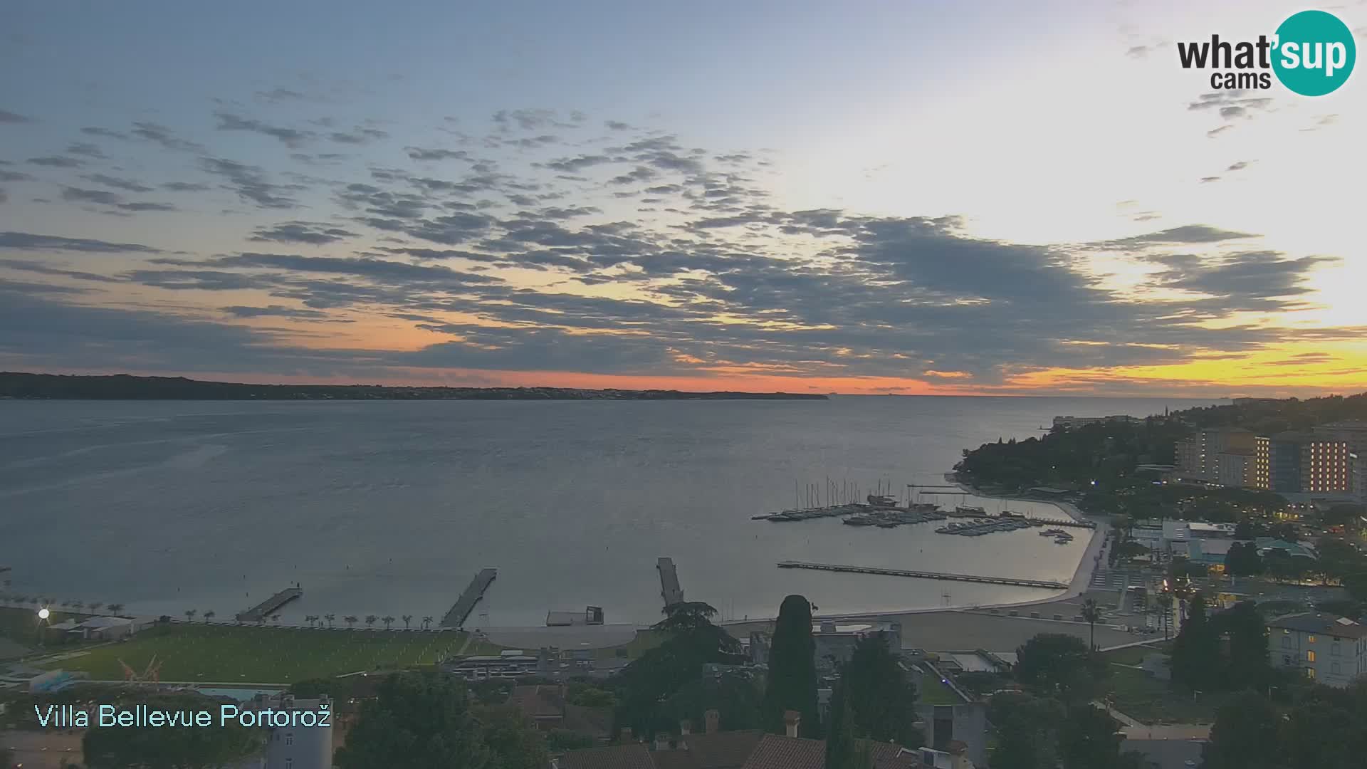 Portorož camera en vivo – Panorama Villa Bellevue