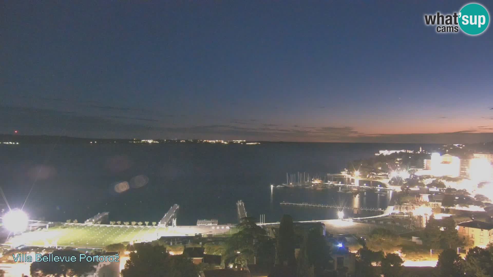 Portorož camera en vivo – Panorama Villa Bellevue