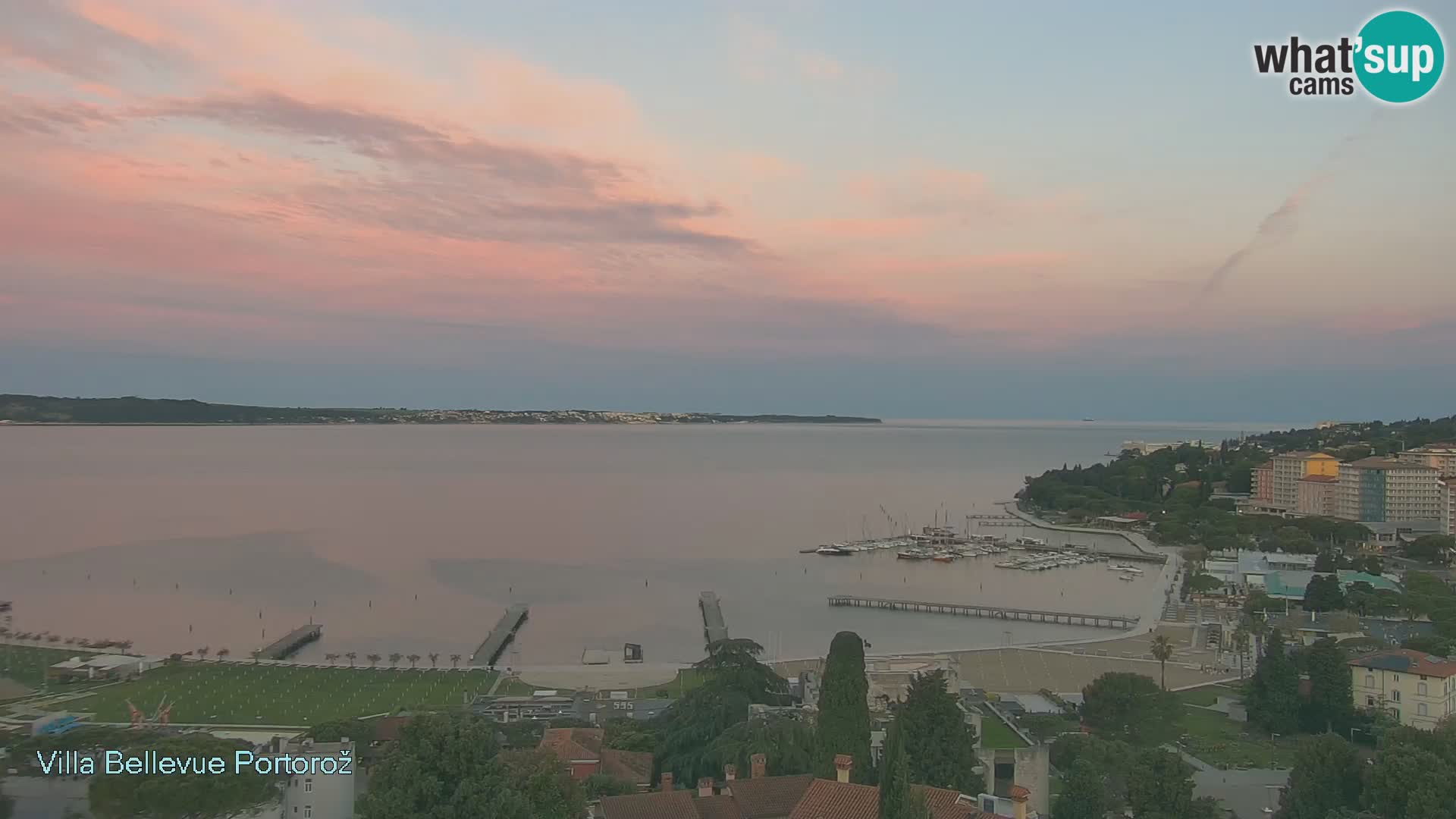 Portorož camera en vivo – Panorama Villa Bellevue
