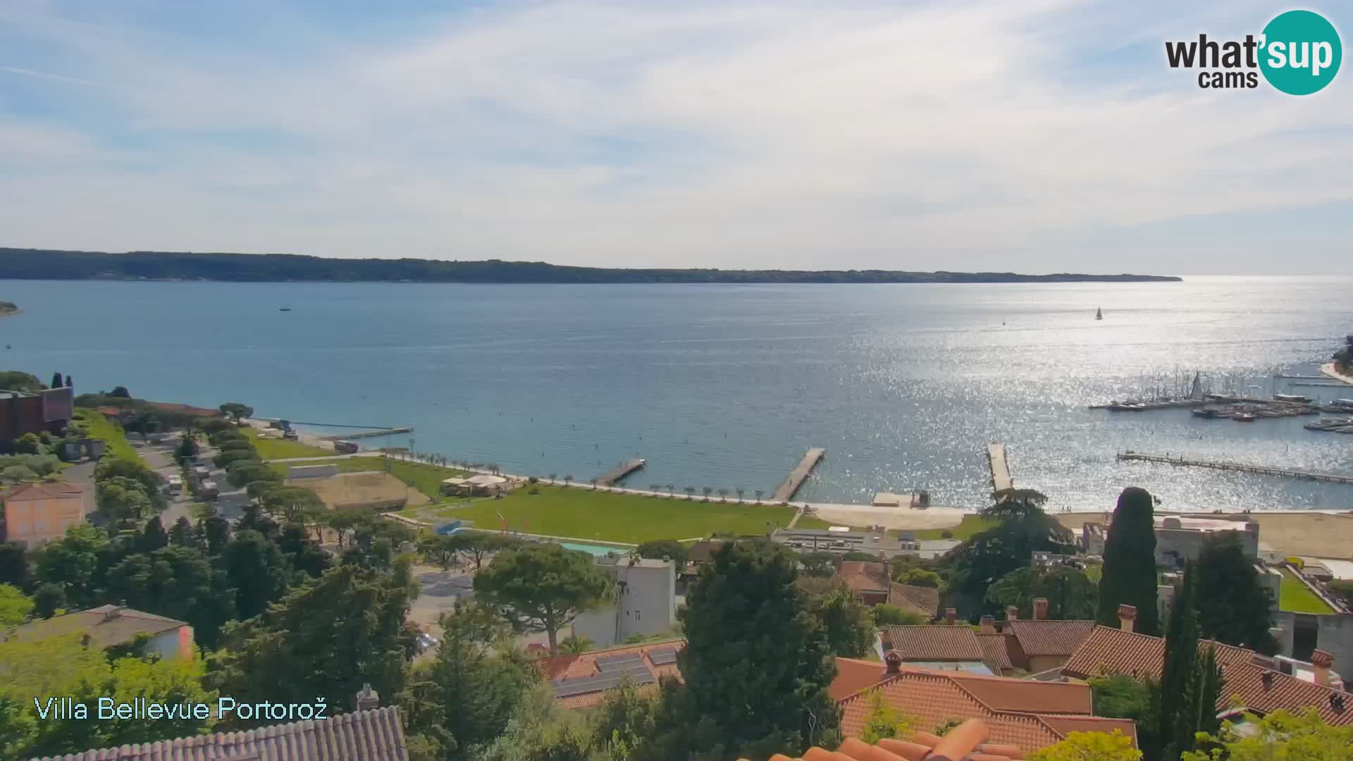 Portorož camera en vivo – Panorama Villa Bellevue
