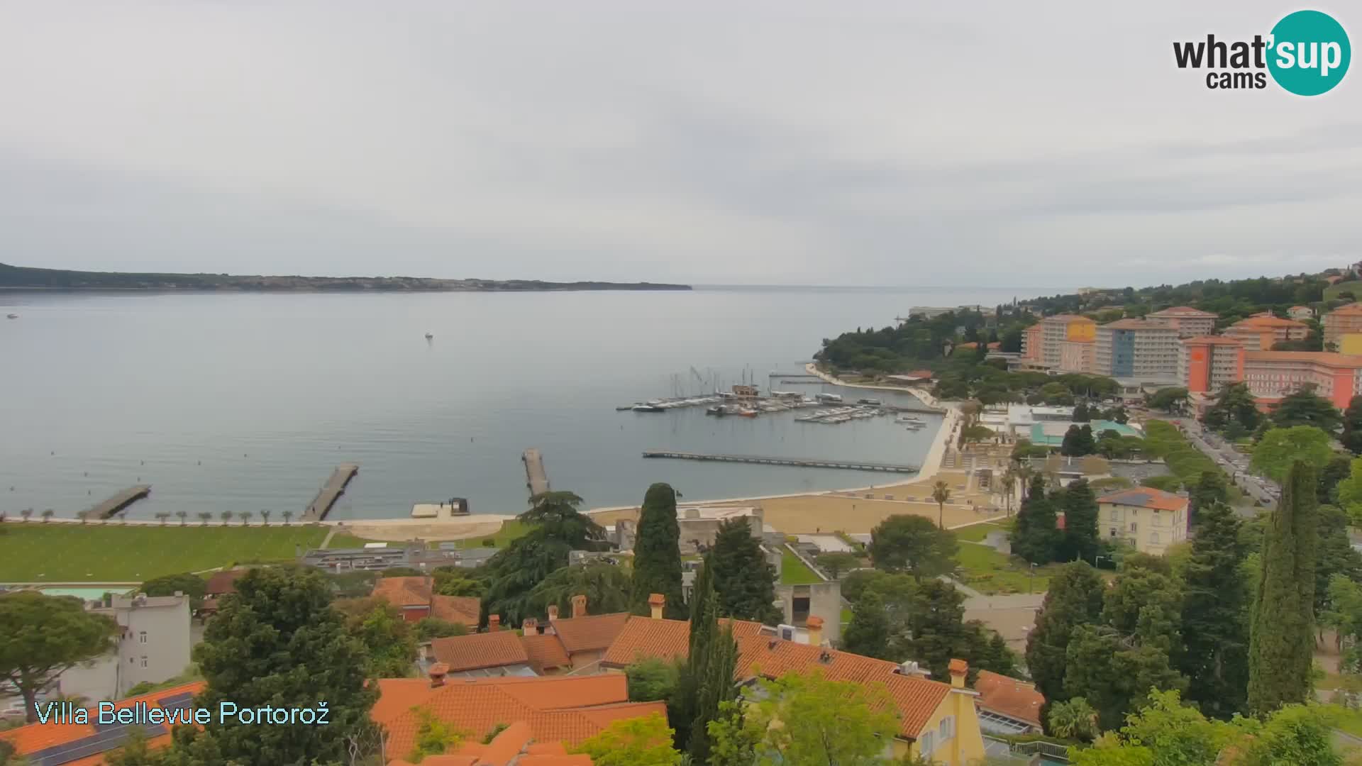 Portorož camera en vivo – Panorama Villa Bellevue