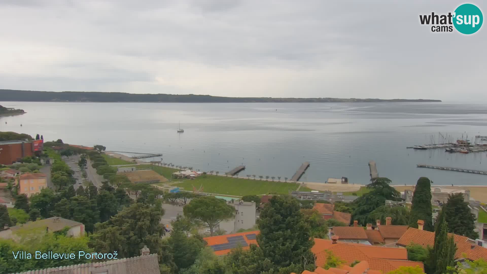 Portorož camera en vivo – Panorama Villa Bellevue