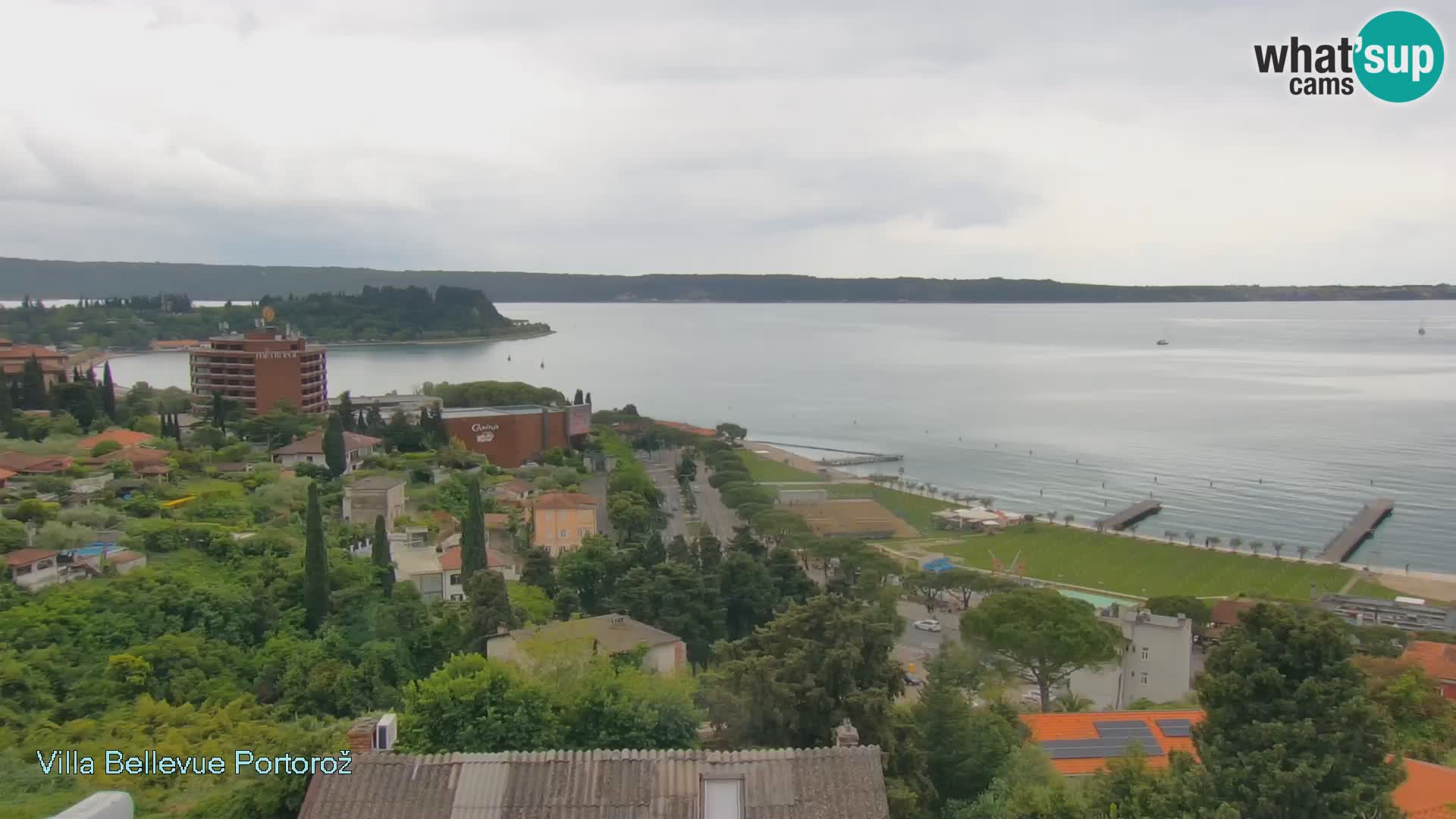 Portorož web kamera – pogled sa Villa Bellevue