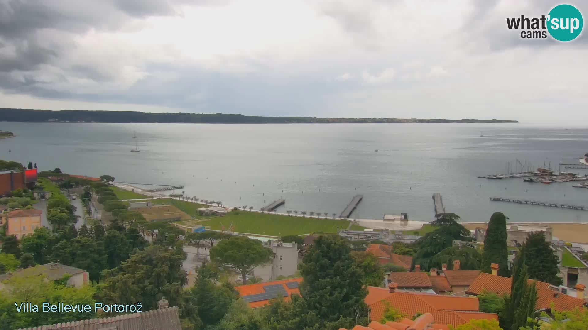 Portorož web kamera – pogled sa Villa Bellevue