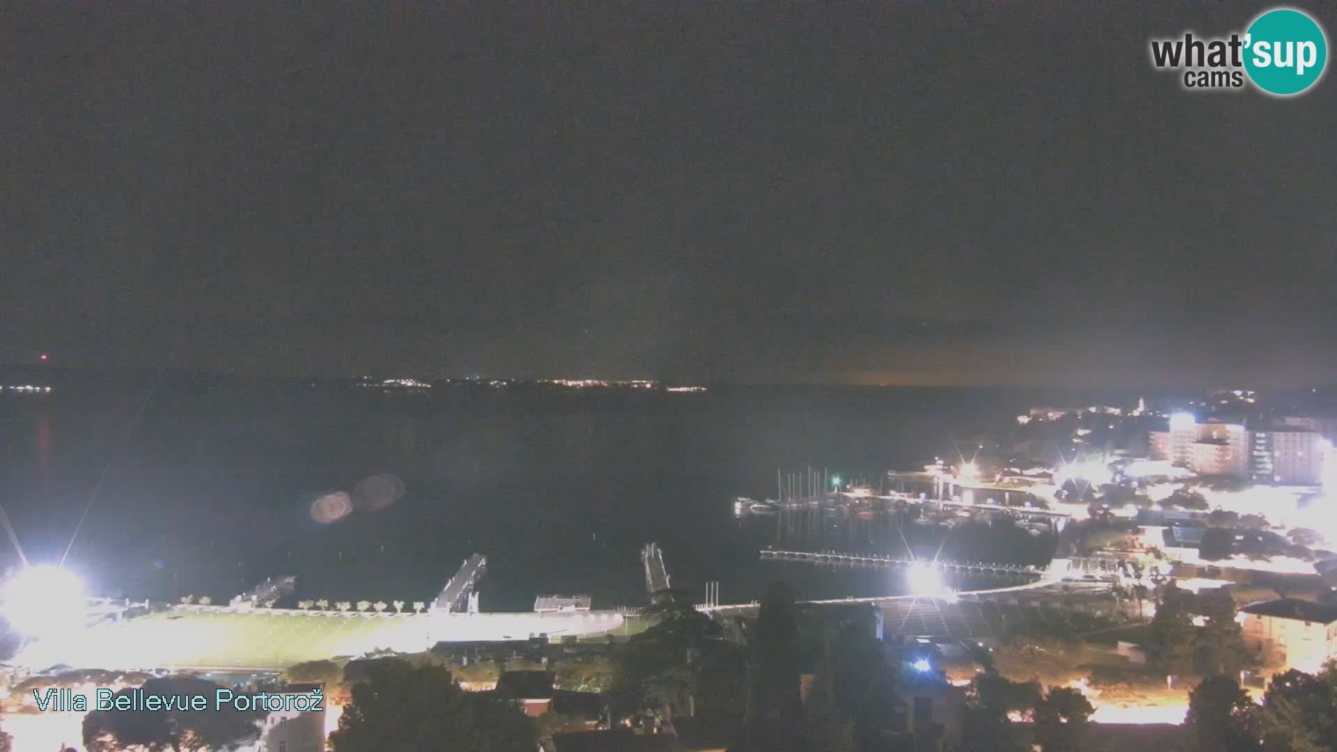 Portorož web kamera – pogled sa Villa Bellevue