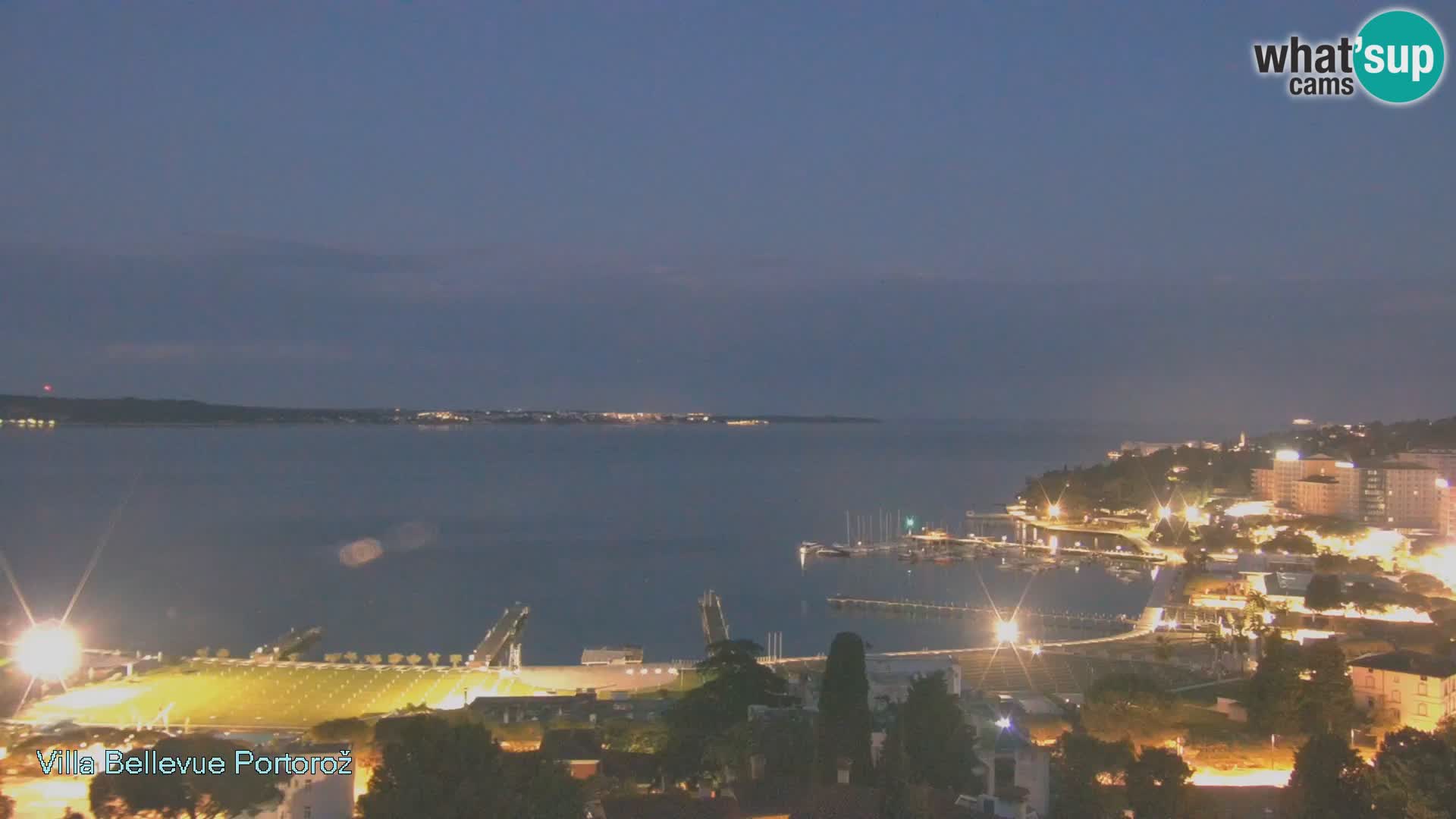 Portorož web kamera – pogled sa Villa Bellevue