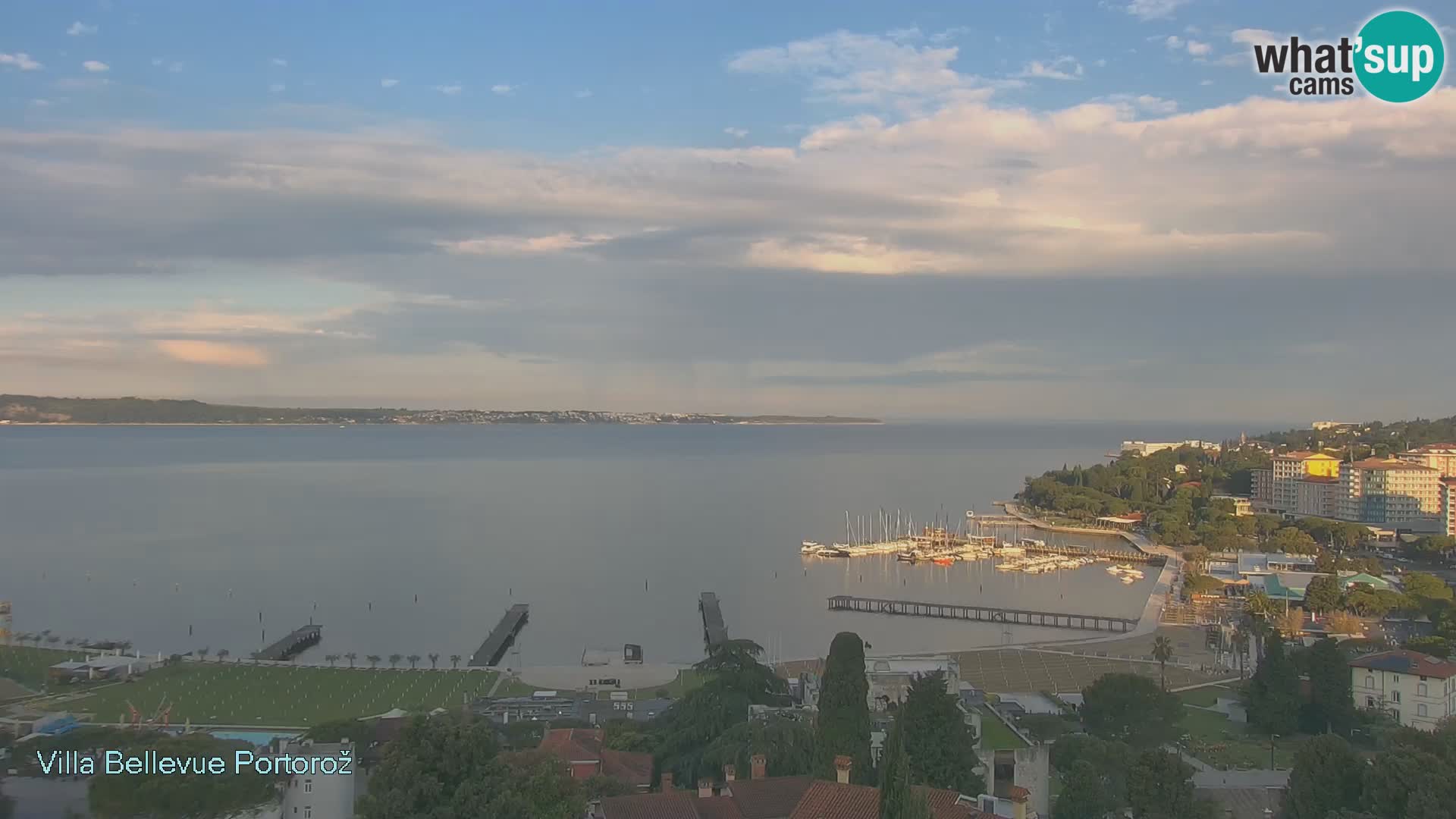Portorož web kamera – pogled sa Villa Bellevue