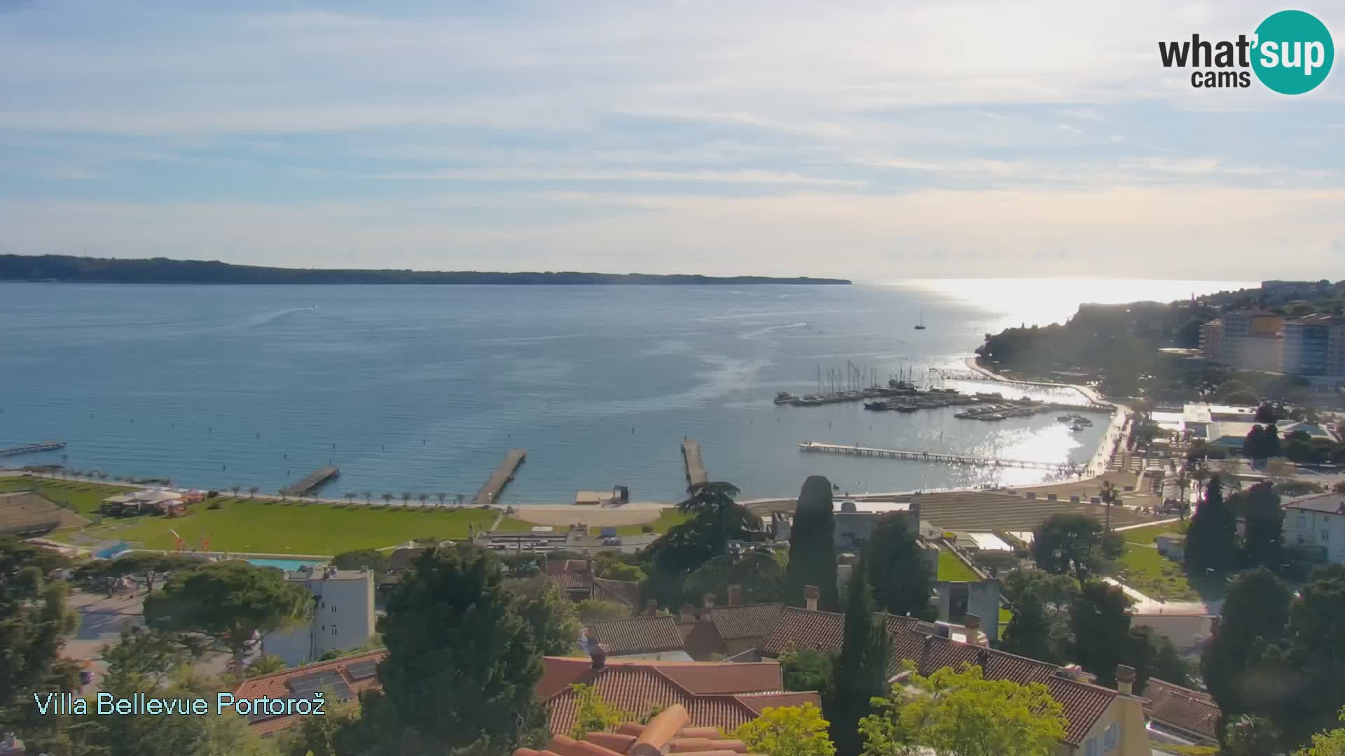 Portorož web kamera – pogled sa Villa Bellevue