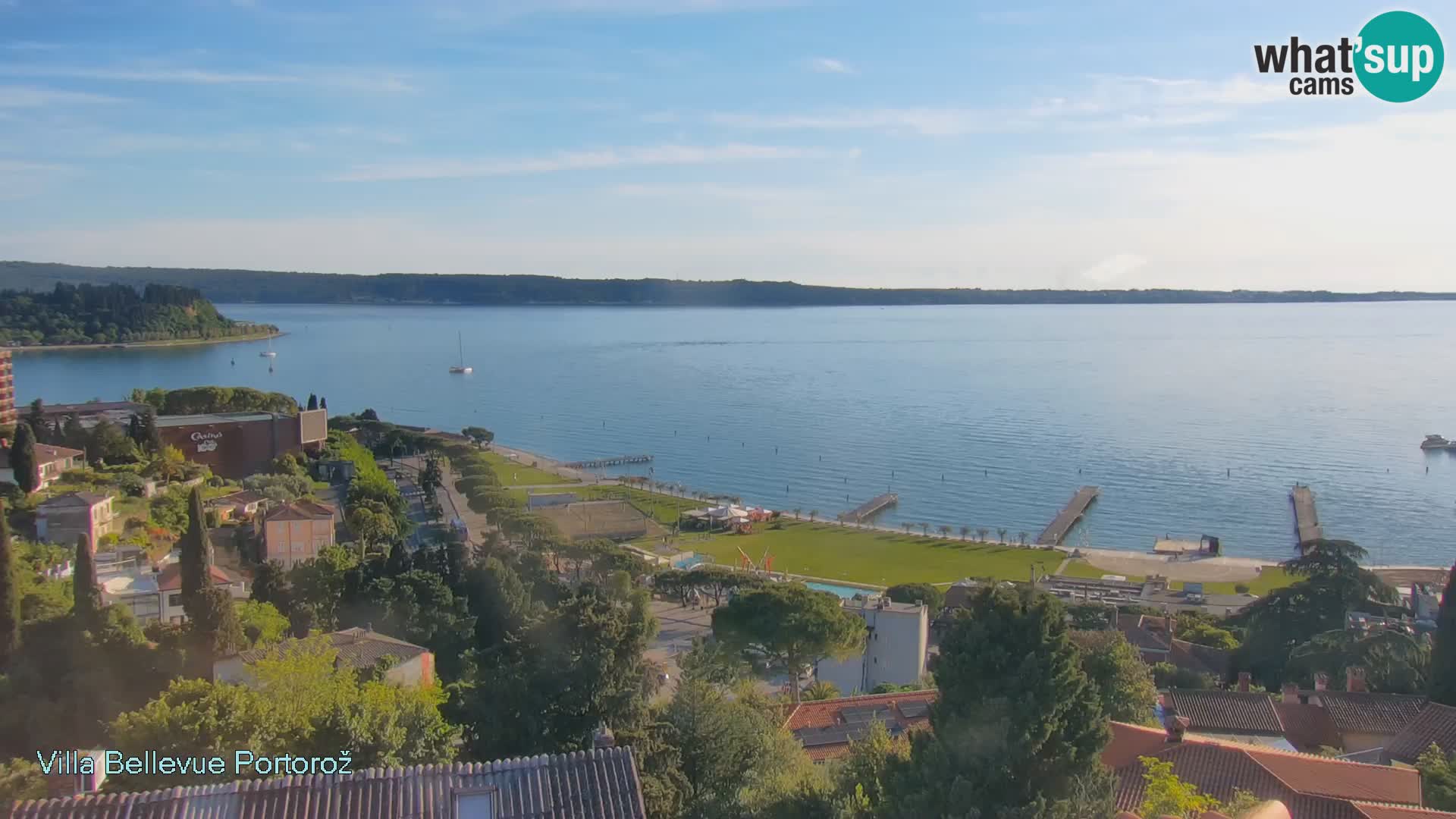 Portorož web kamera – pogled sa Villa Bellevue