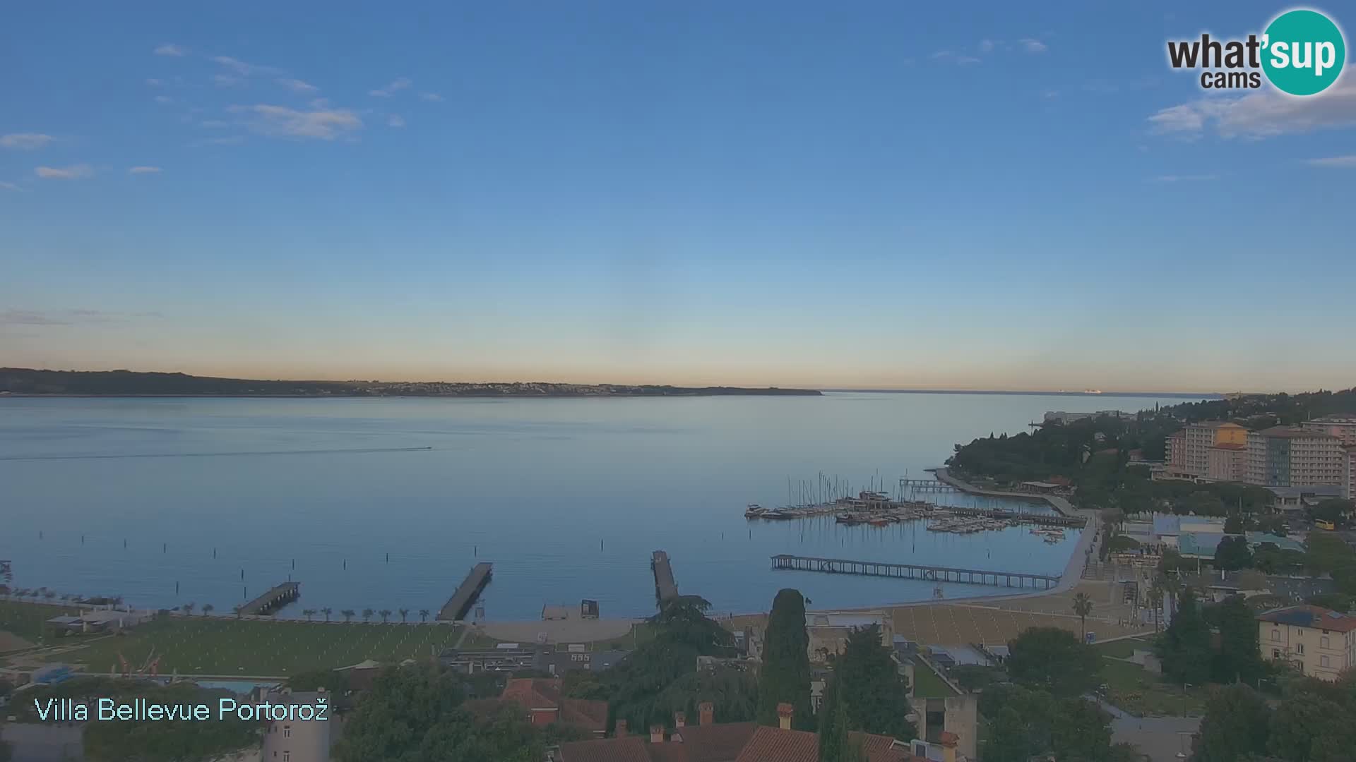 Portorož camera en vivo – Panorama Villa Bellevue