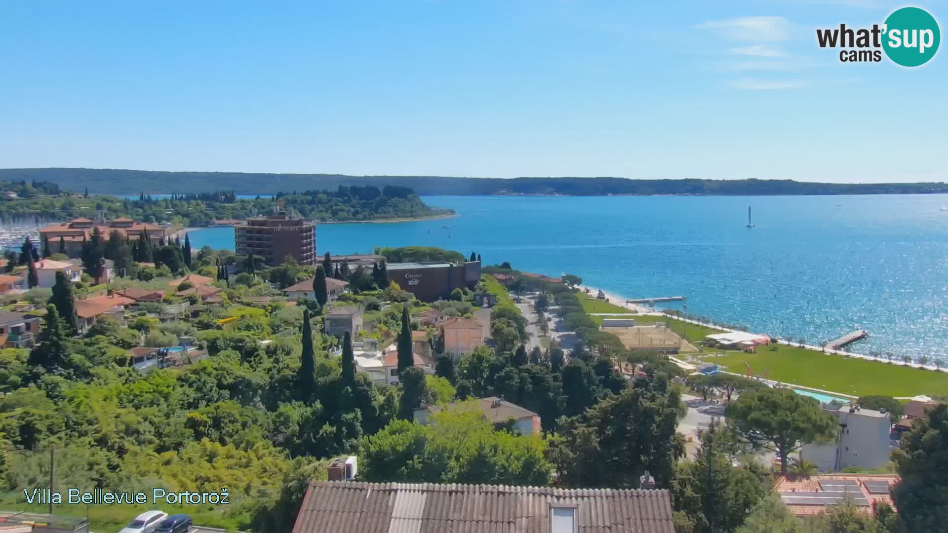 Portorož web kamera – pogled sa Villa Bellevue