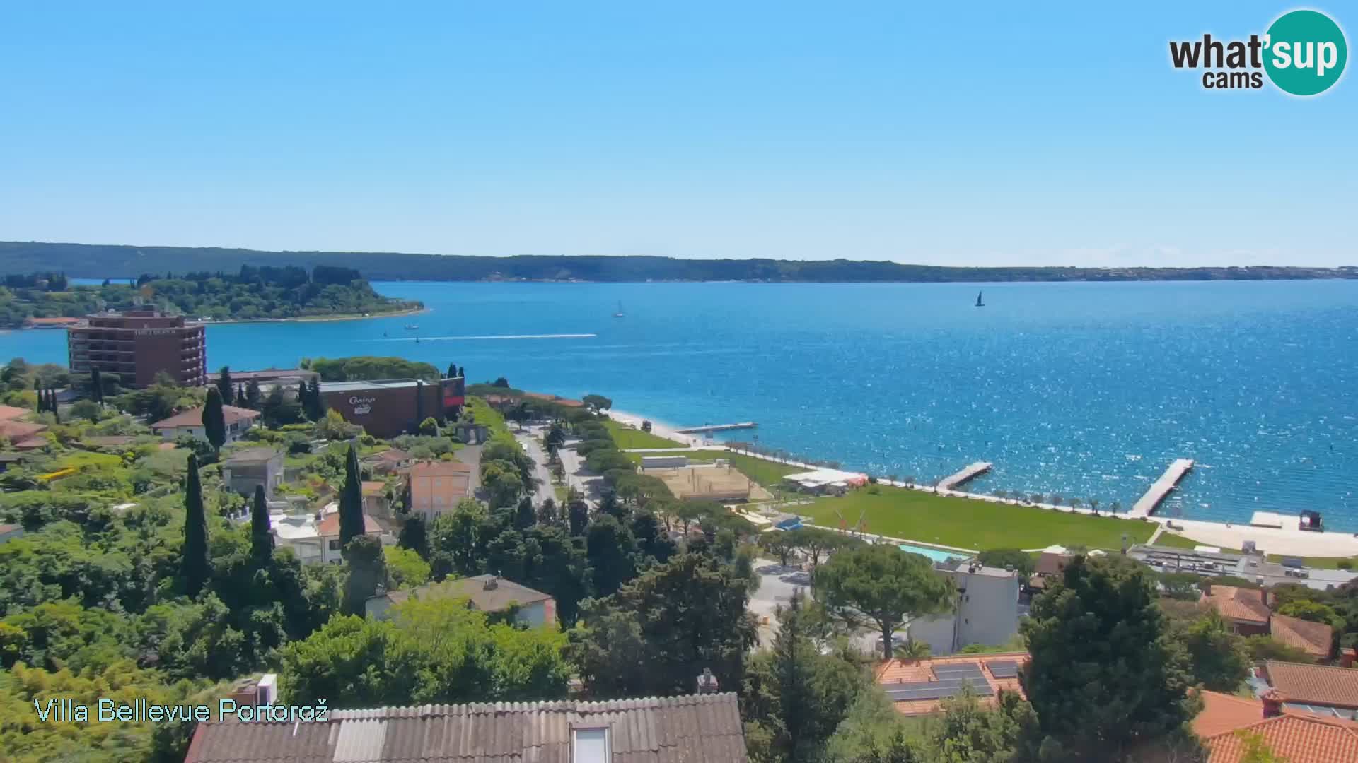 Portorož camera en vivo – Panorama Villa Bellevue