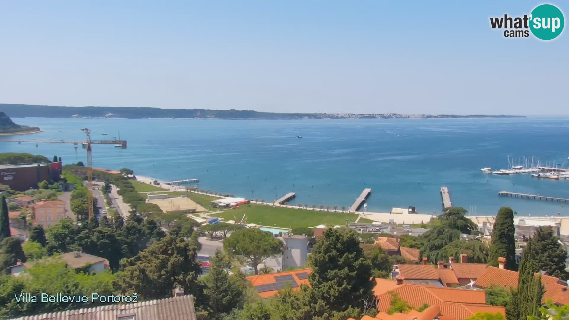 Portorož web kamera – pogled sa Villa Bellevue