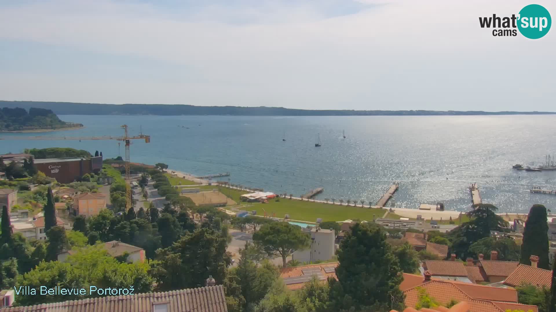 Portorož camera en vivo – Panorama Villa Bellevue