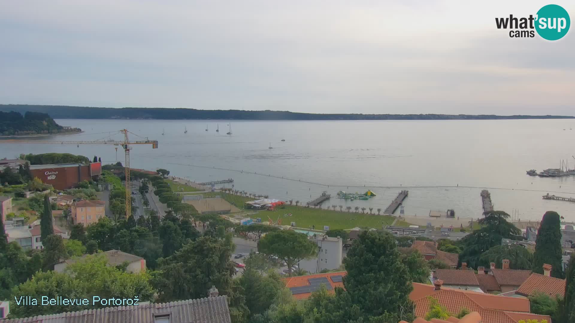Portorož web kamera – pogled sa Villa Bellevue
