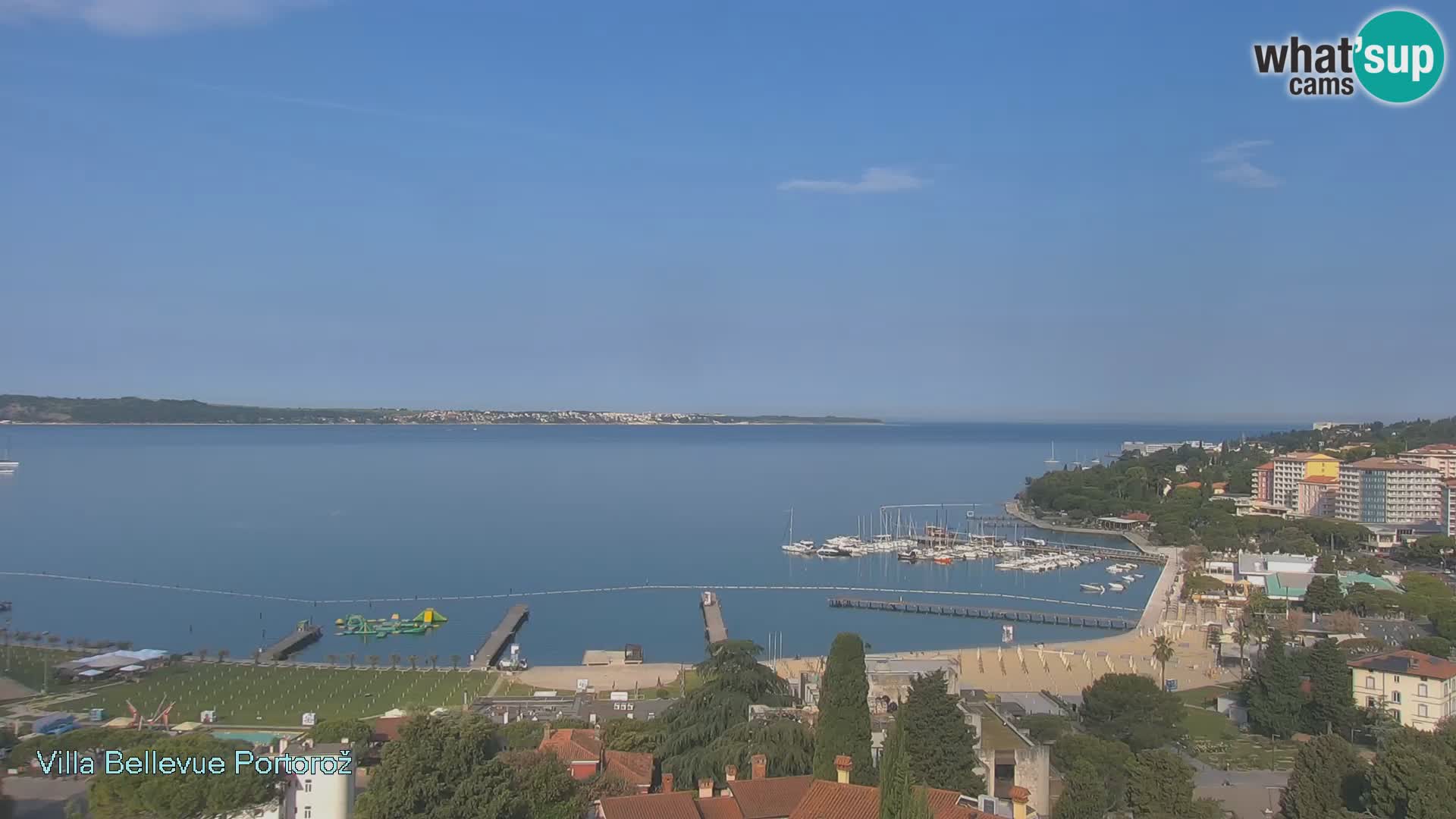 Portorož camera en vivo – Panorama Villa Bellevue