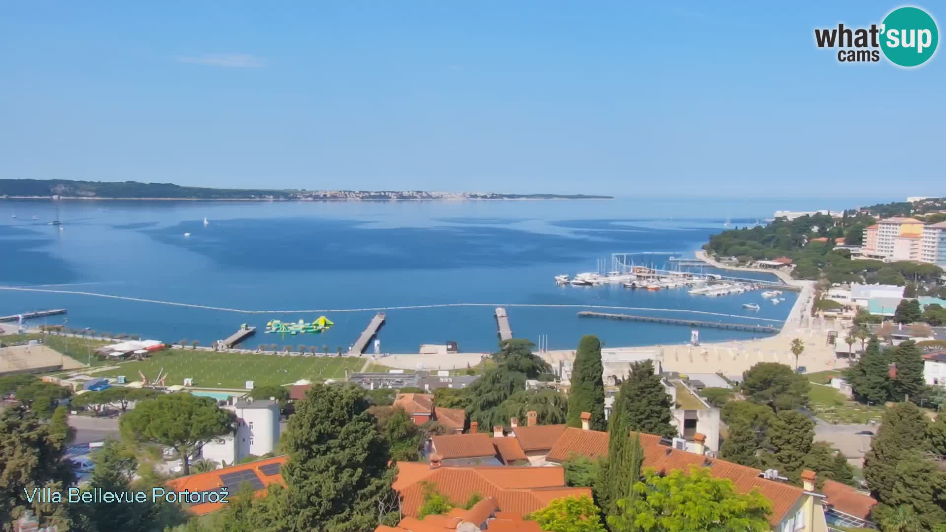 Portorož camera en vivo – Panorama Villa Bellevue