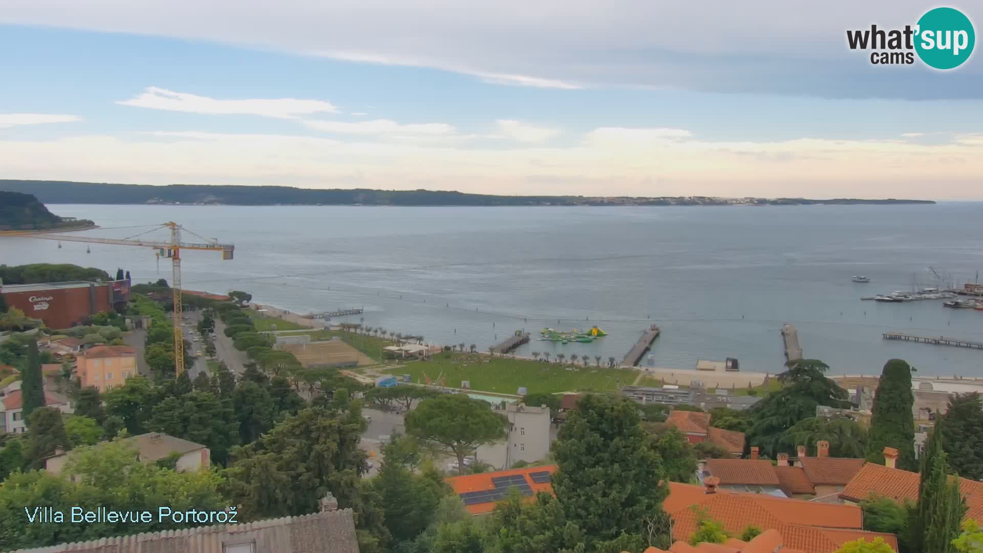 Portorož web kamera – pogled sa Villa Bellevue